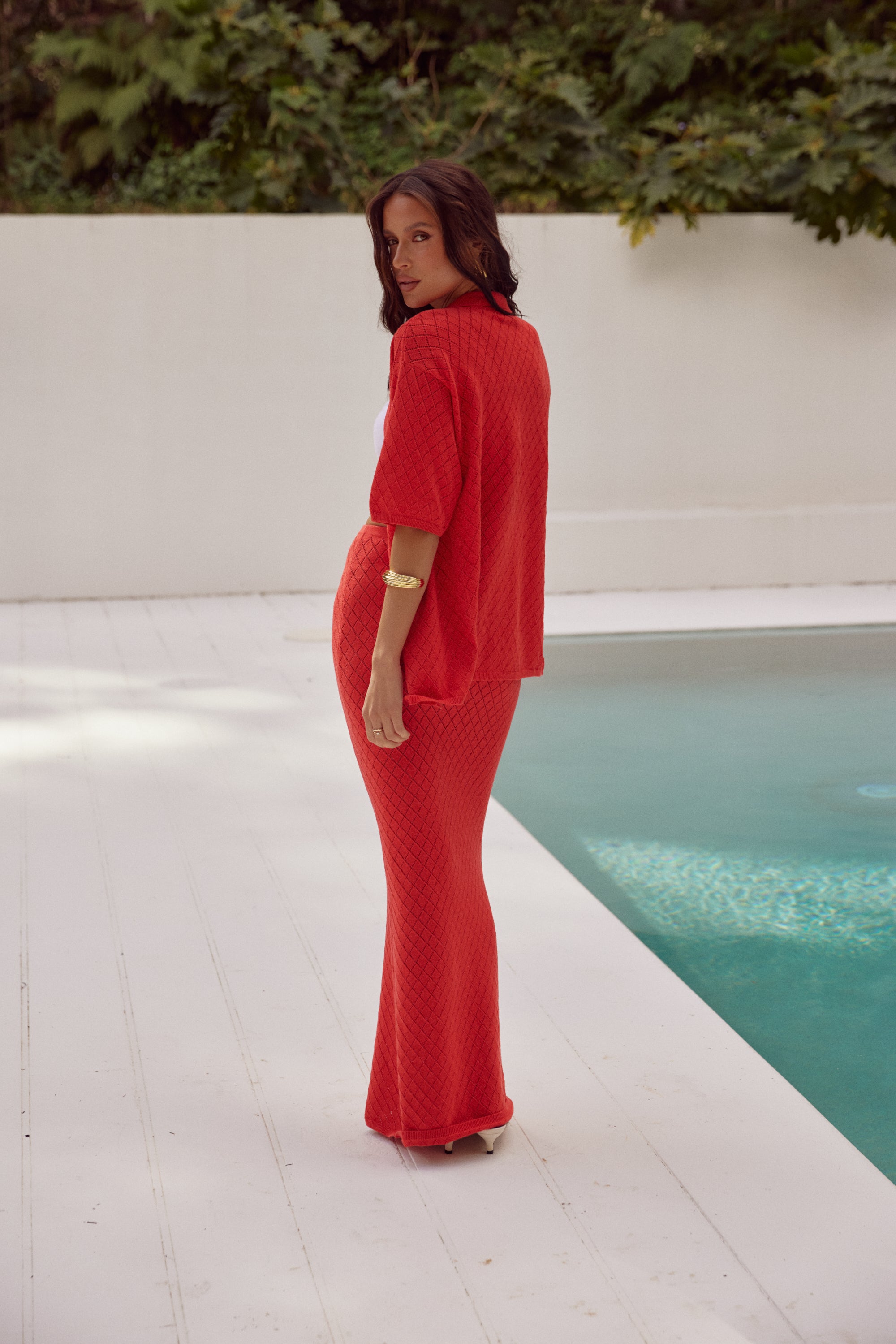 BOTTOMS @Stella Knit Skirt - Jaffa