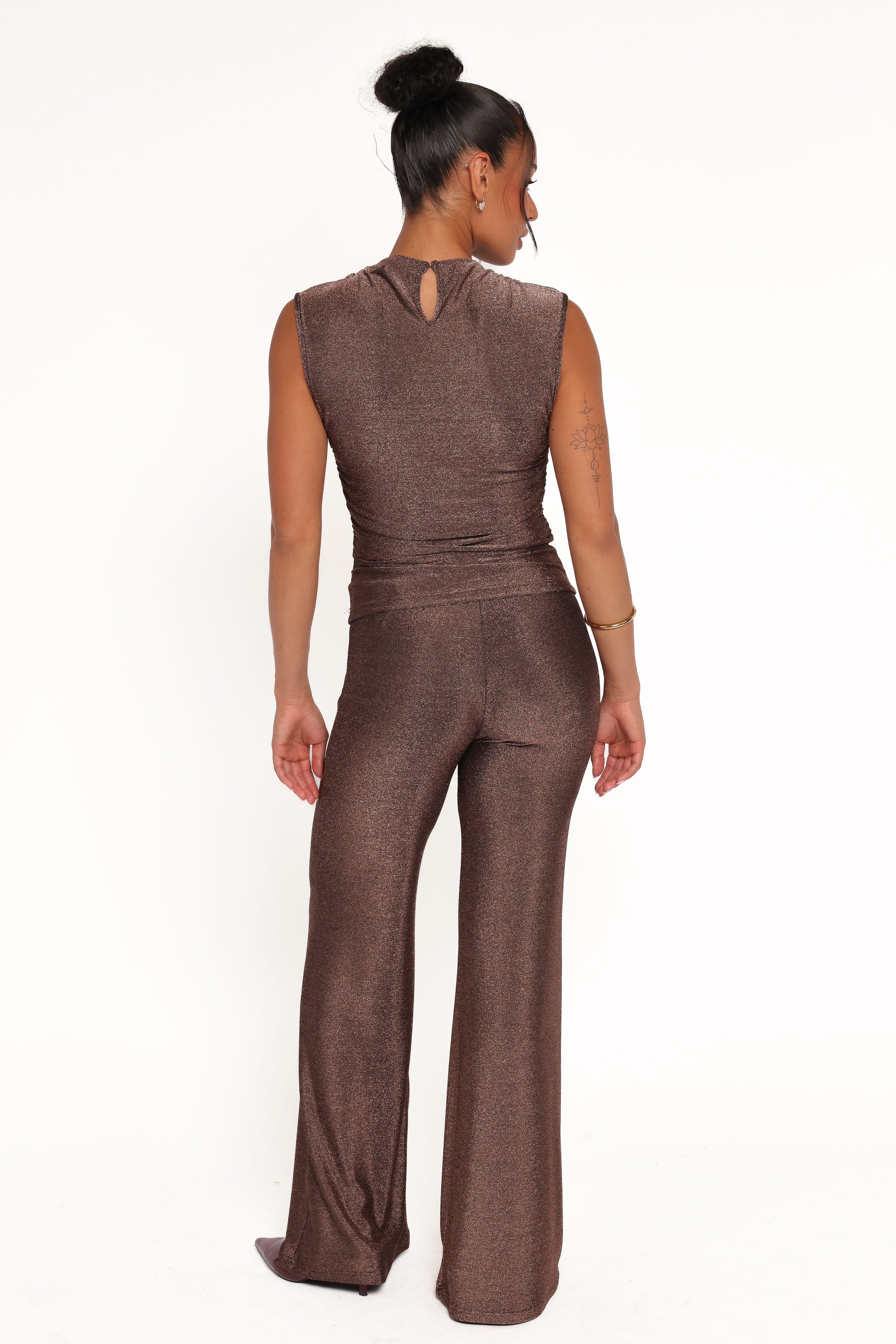 BOTTOMS Sydney Wide Leg Pant - Bronze