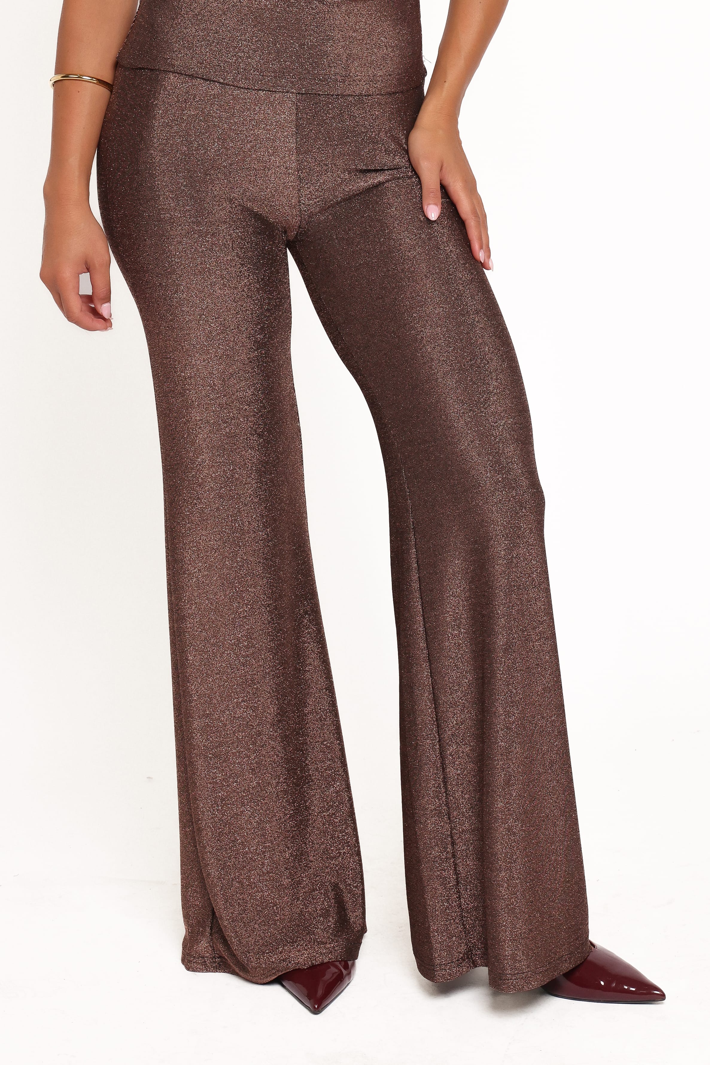 BOTTOMS Sydney Wide Leg Pant - Bronze