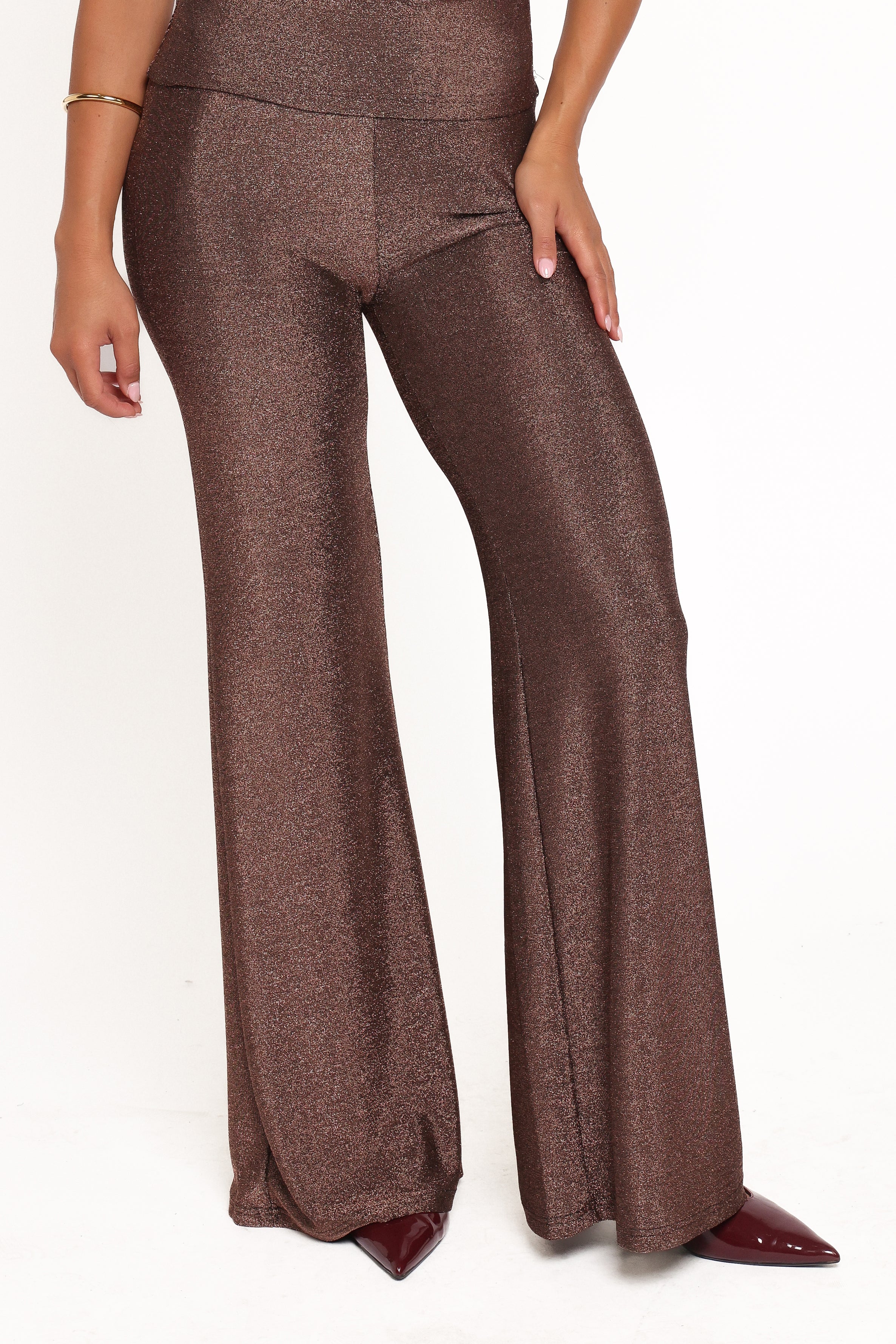 BOTTOMS Sydney Wide Leg Pant - Bronze