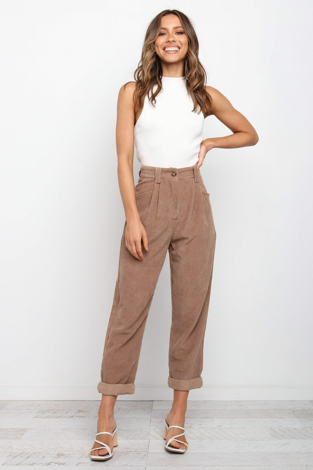 Collective Dress - Talaren Cord Pant - Brown image 1