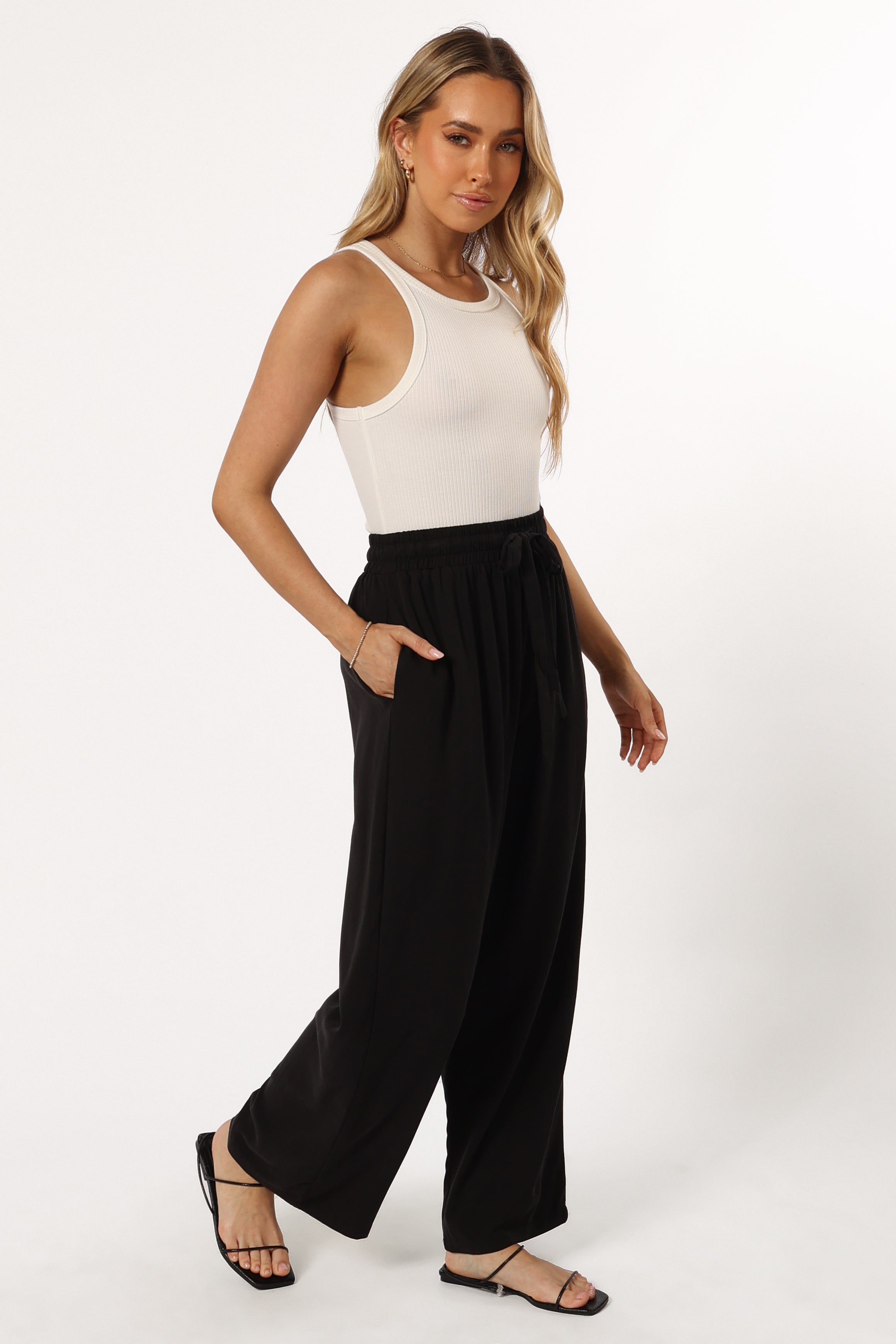 BOTTOMS @Teddy Pant - Black