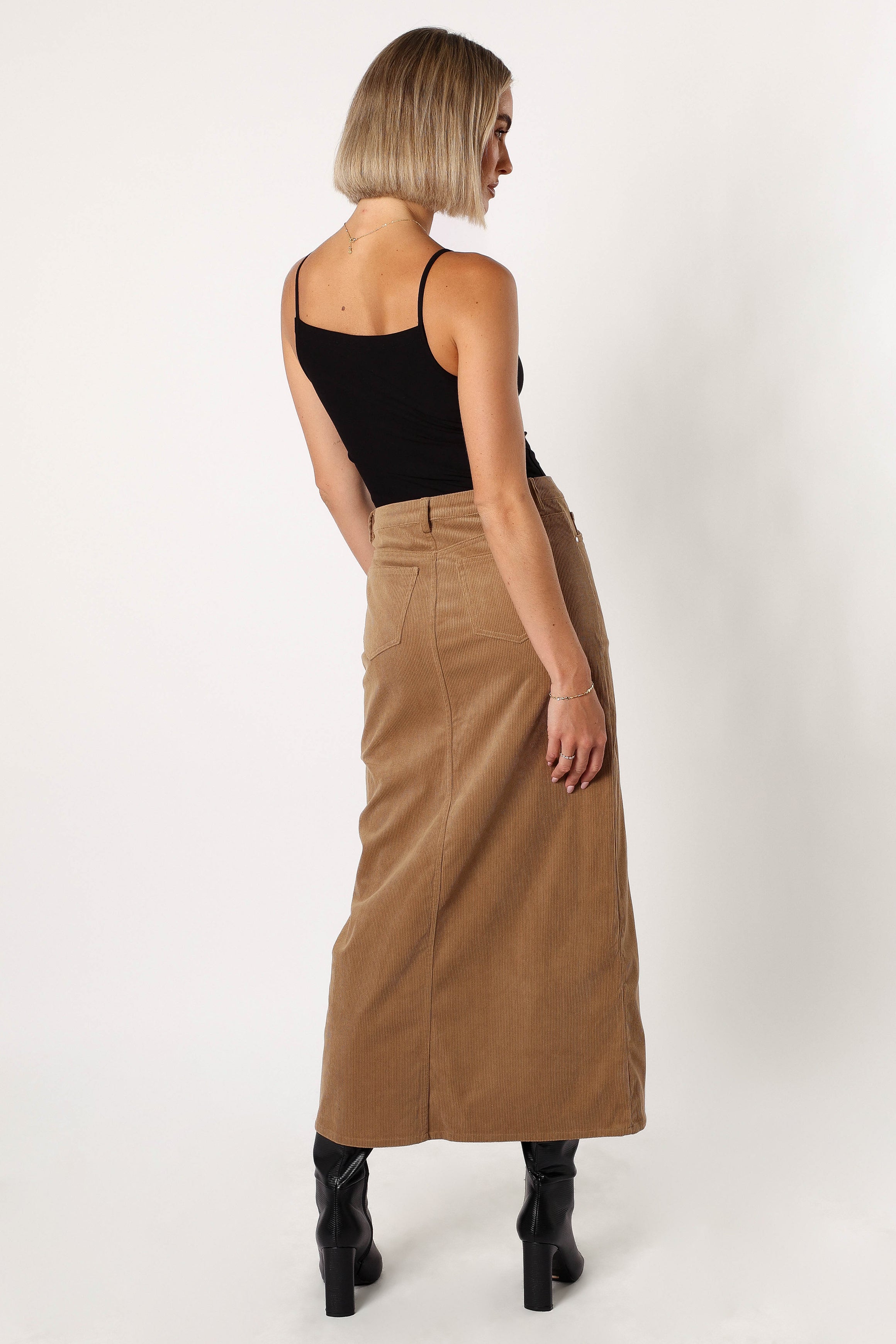 BOTTOMS @Ulla Midi Skirt - Mocha