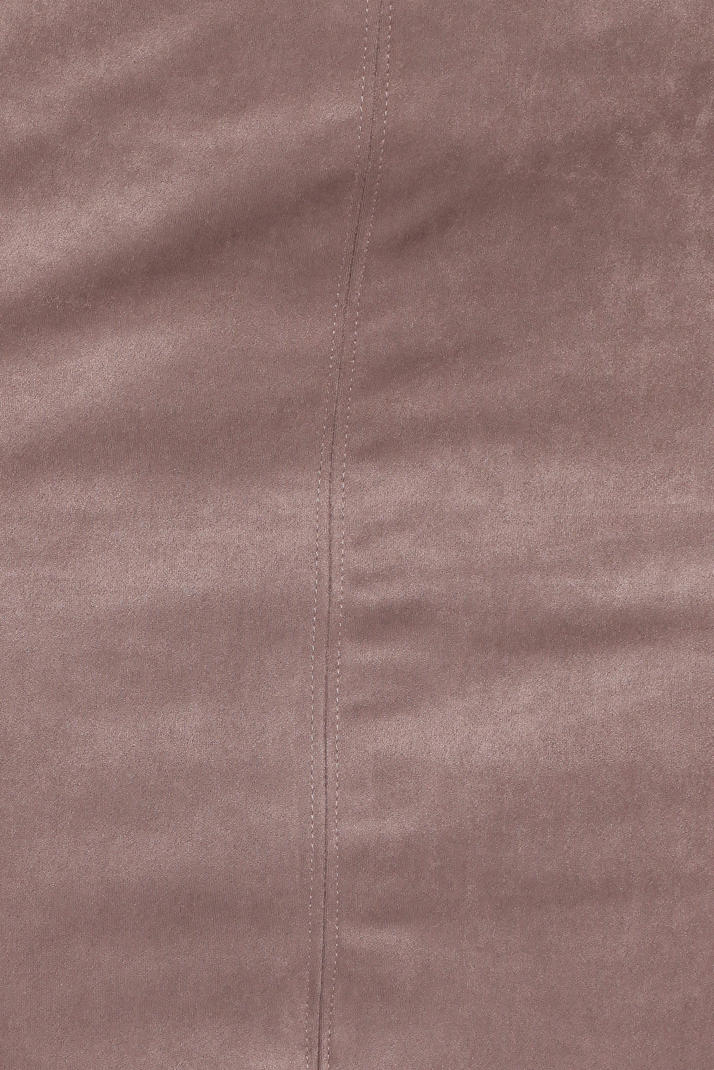BOTTOMS Una Suede Midi Skirt - Mushroom