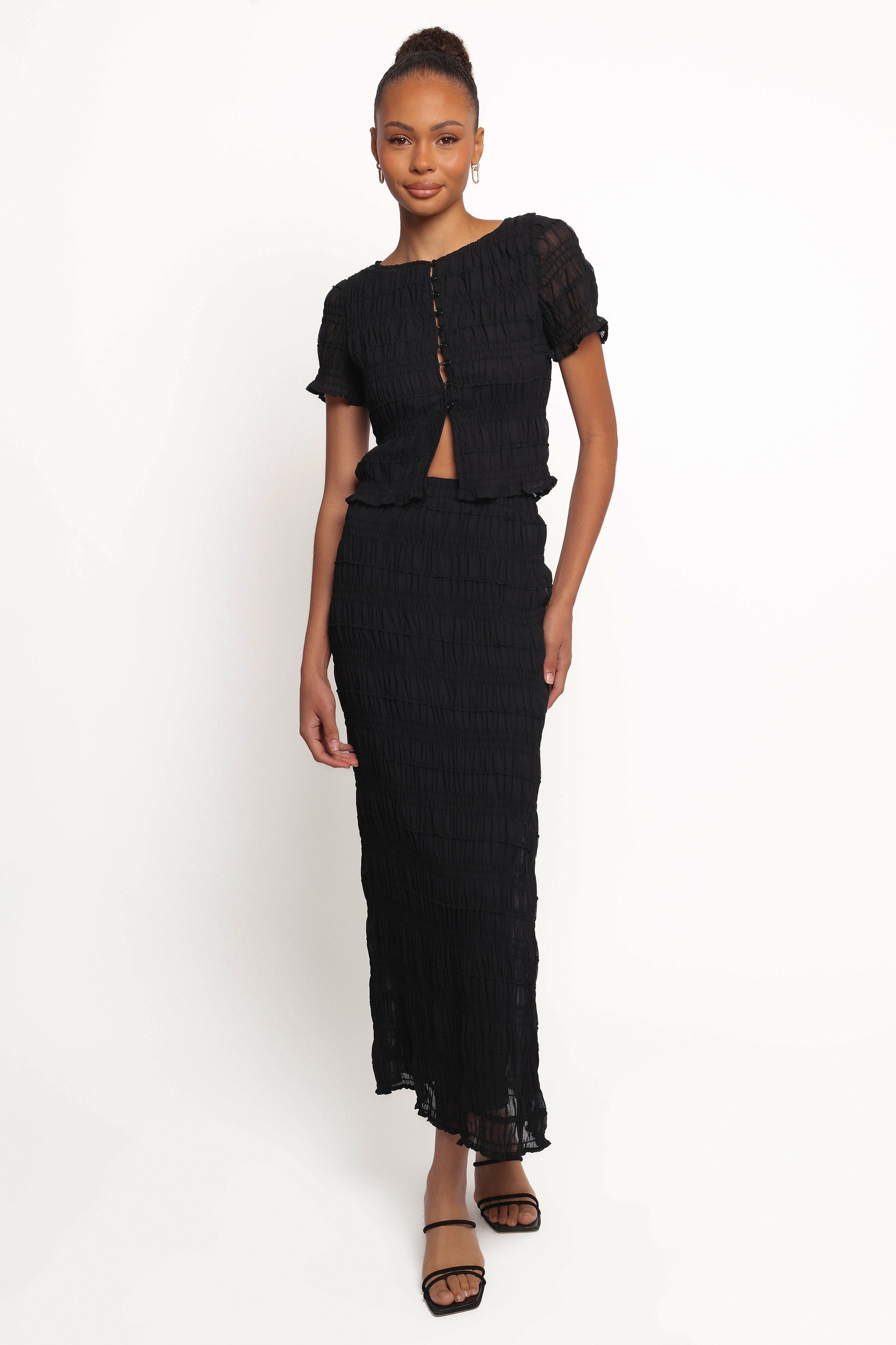 BOTTOMS Valana Skirt - Black Midnight