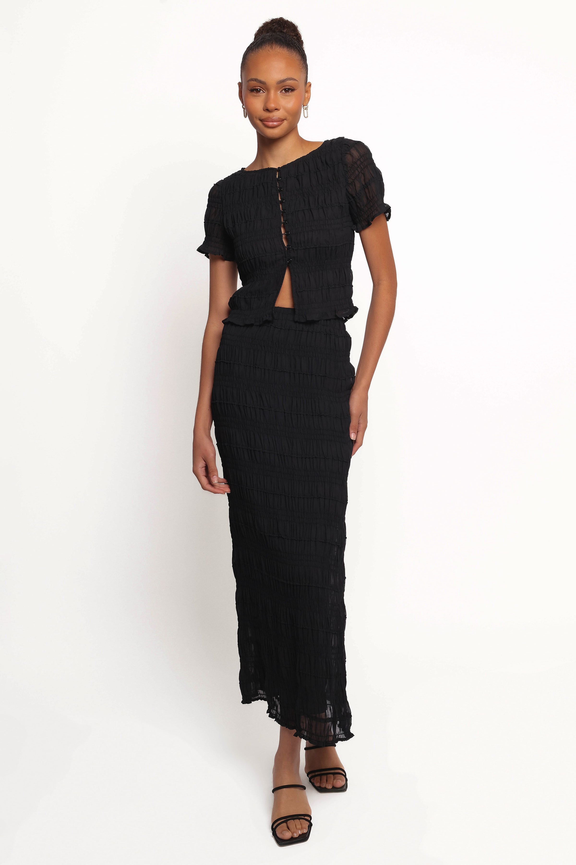 BOTTOMS Valana Skirt - Black Midnight