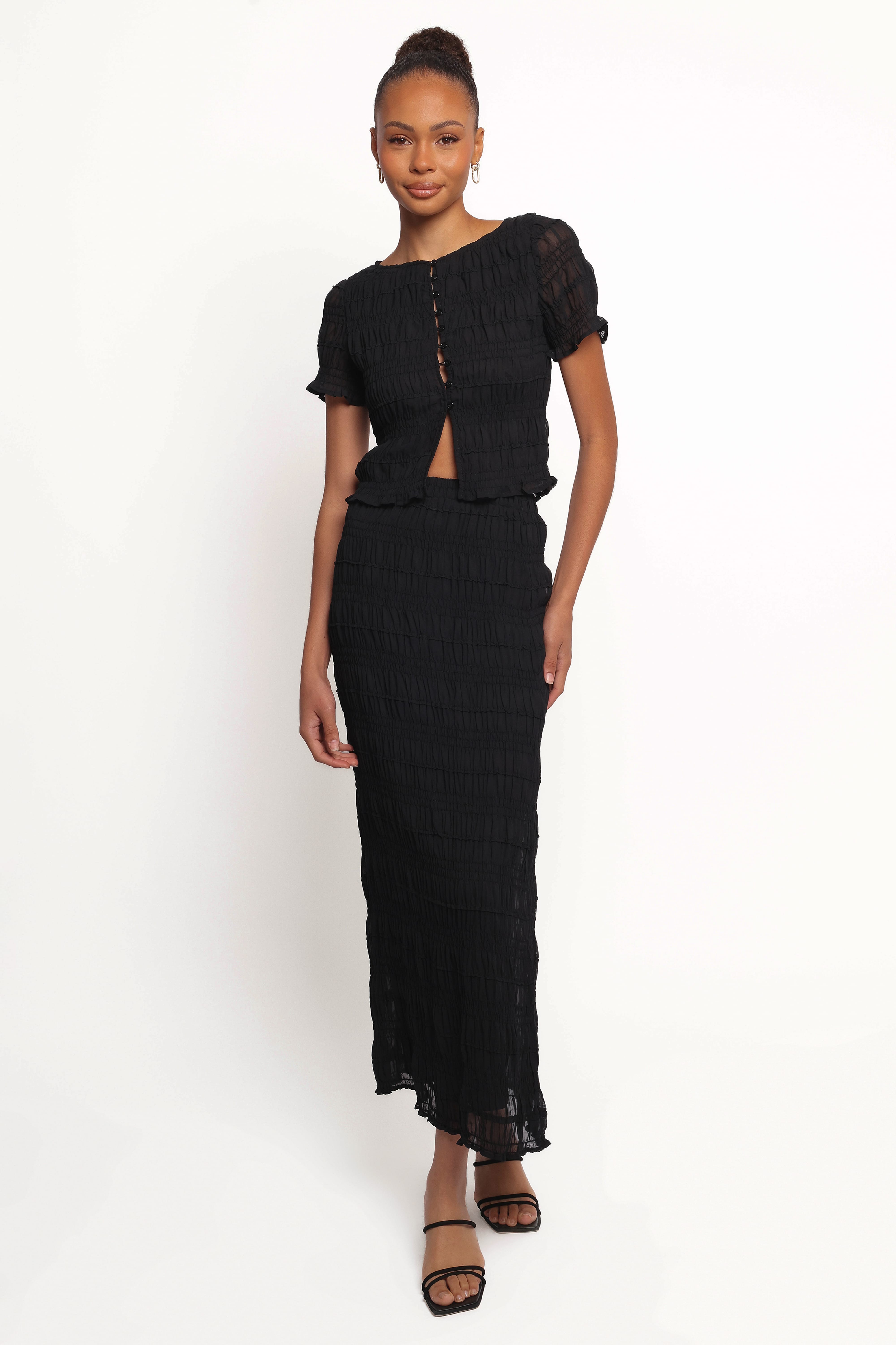 BOTTOMS Valana Skirt - Black Midnight