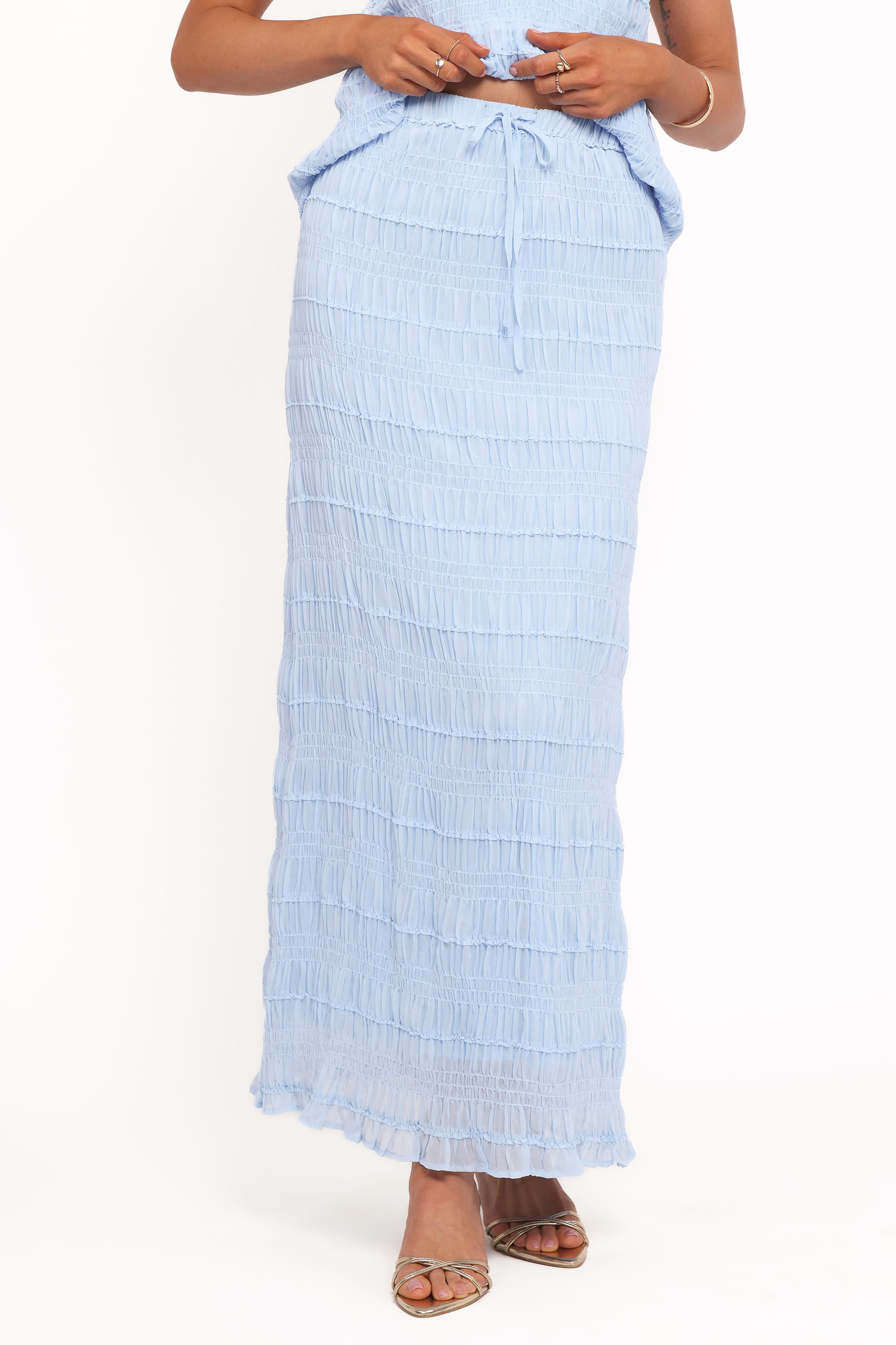BOTTOMS Valana Skirt - Powder Blue