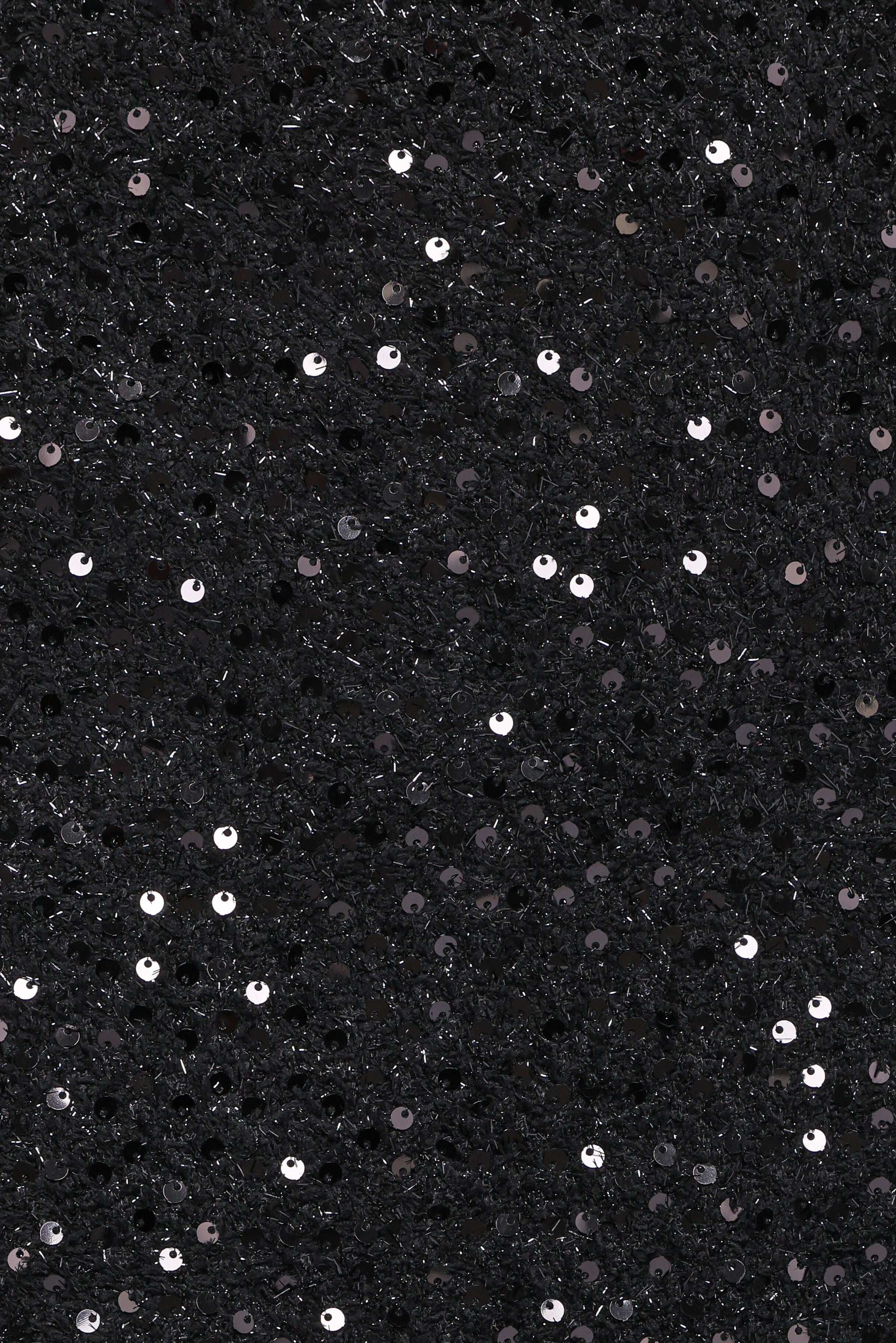 BOTTOMS Valentina Tweed Sequins Mini Skirt - Black