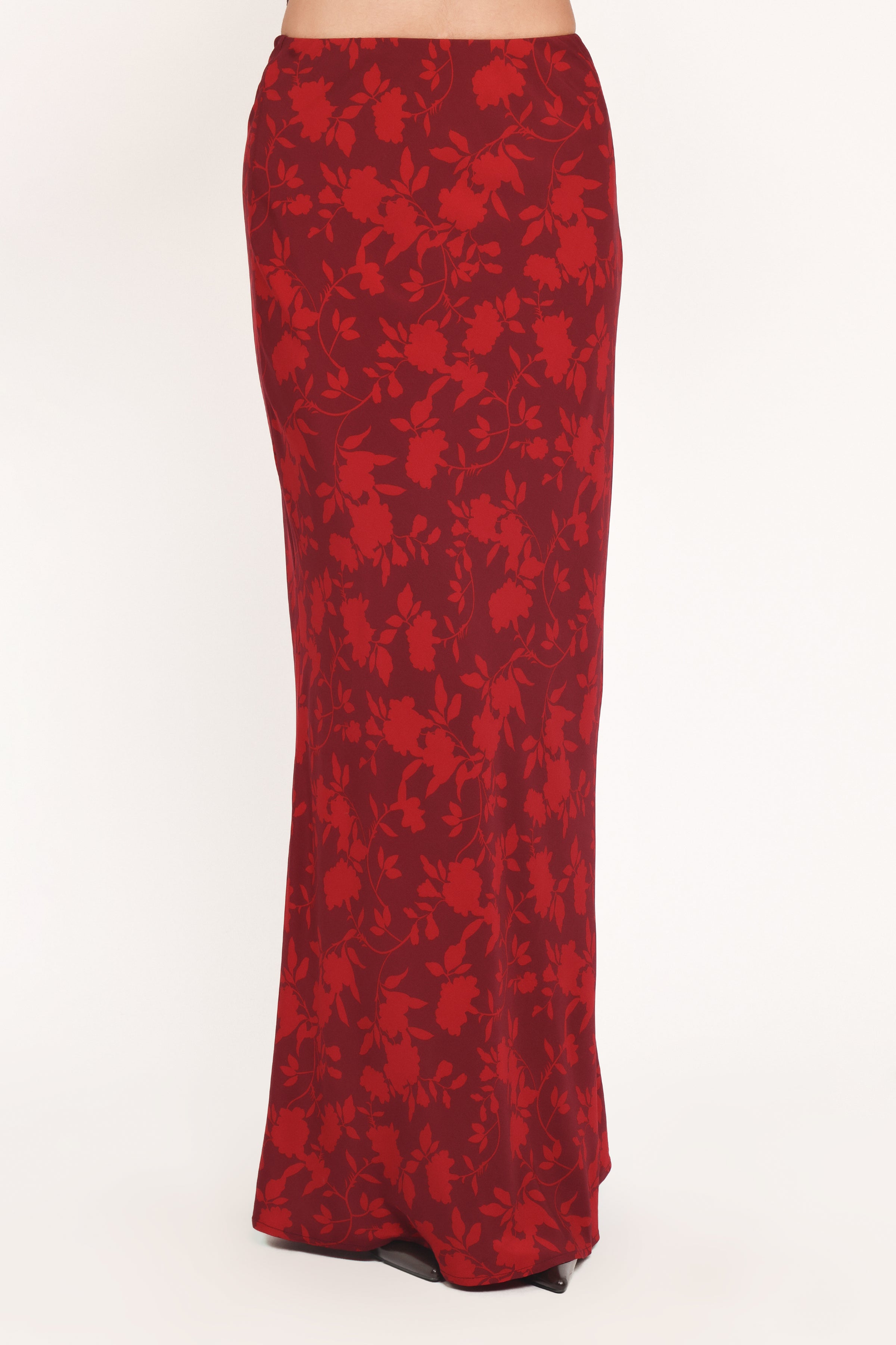 BOTTOMS Velman Skirt - Burgundy Floral