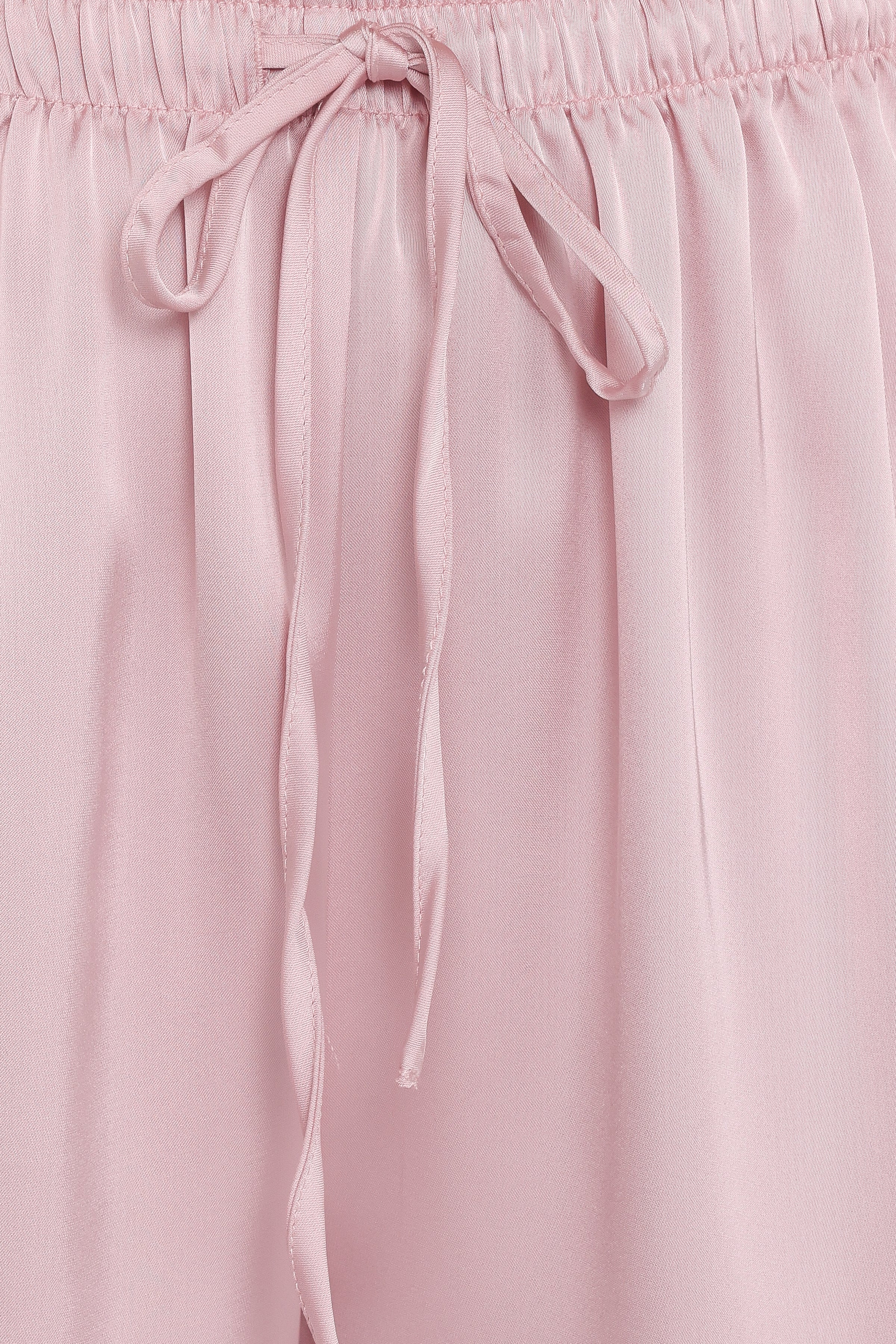 BOTTOMS Viola Drawstring Wide Leg Pant - Pale Pink