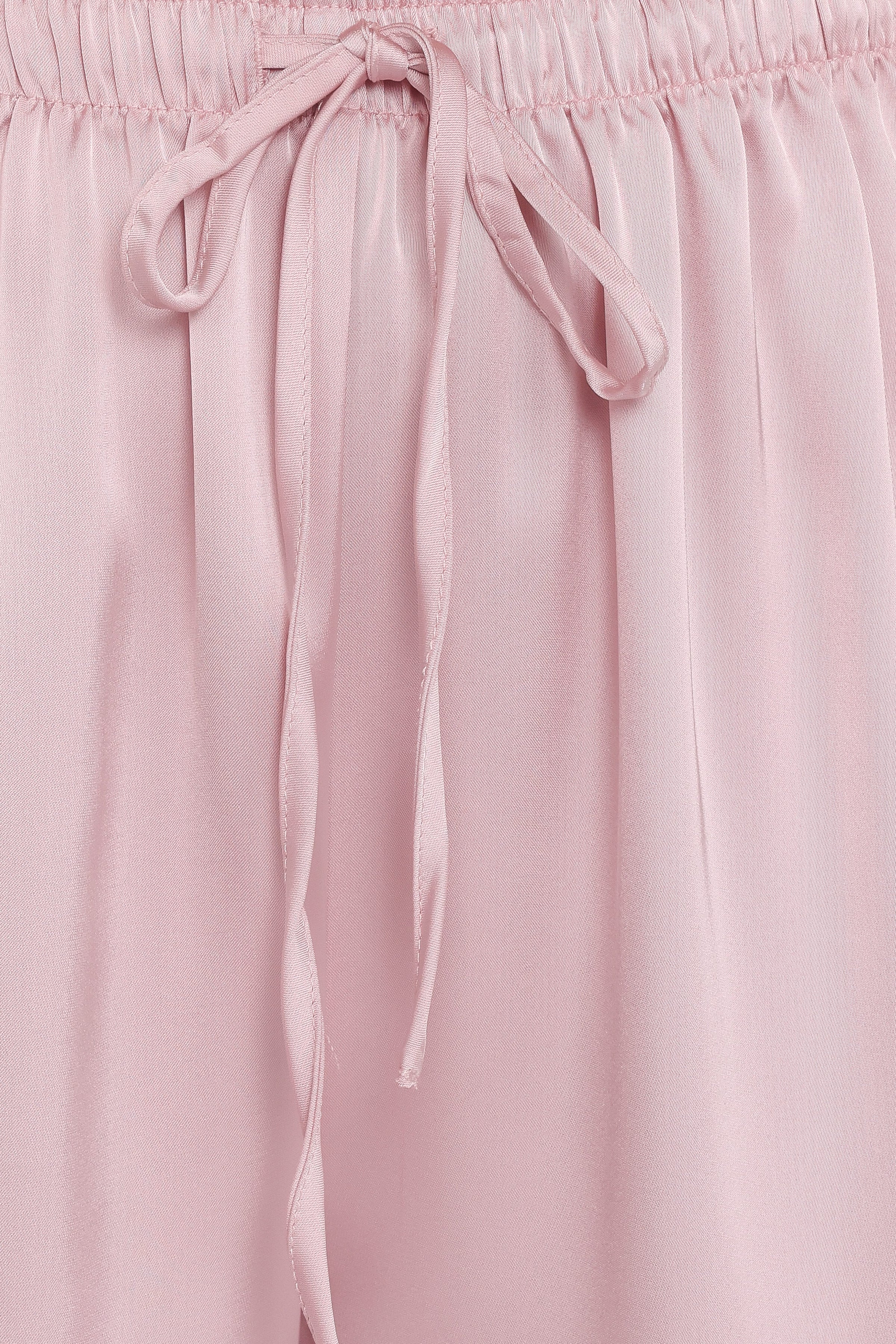 BOTTOMS Viola Drawstring Wide Leg Pant - Pale Pink