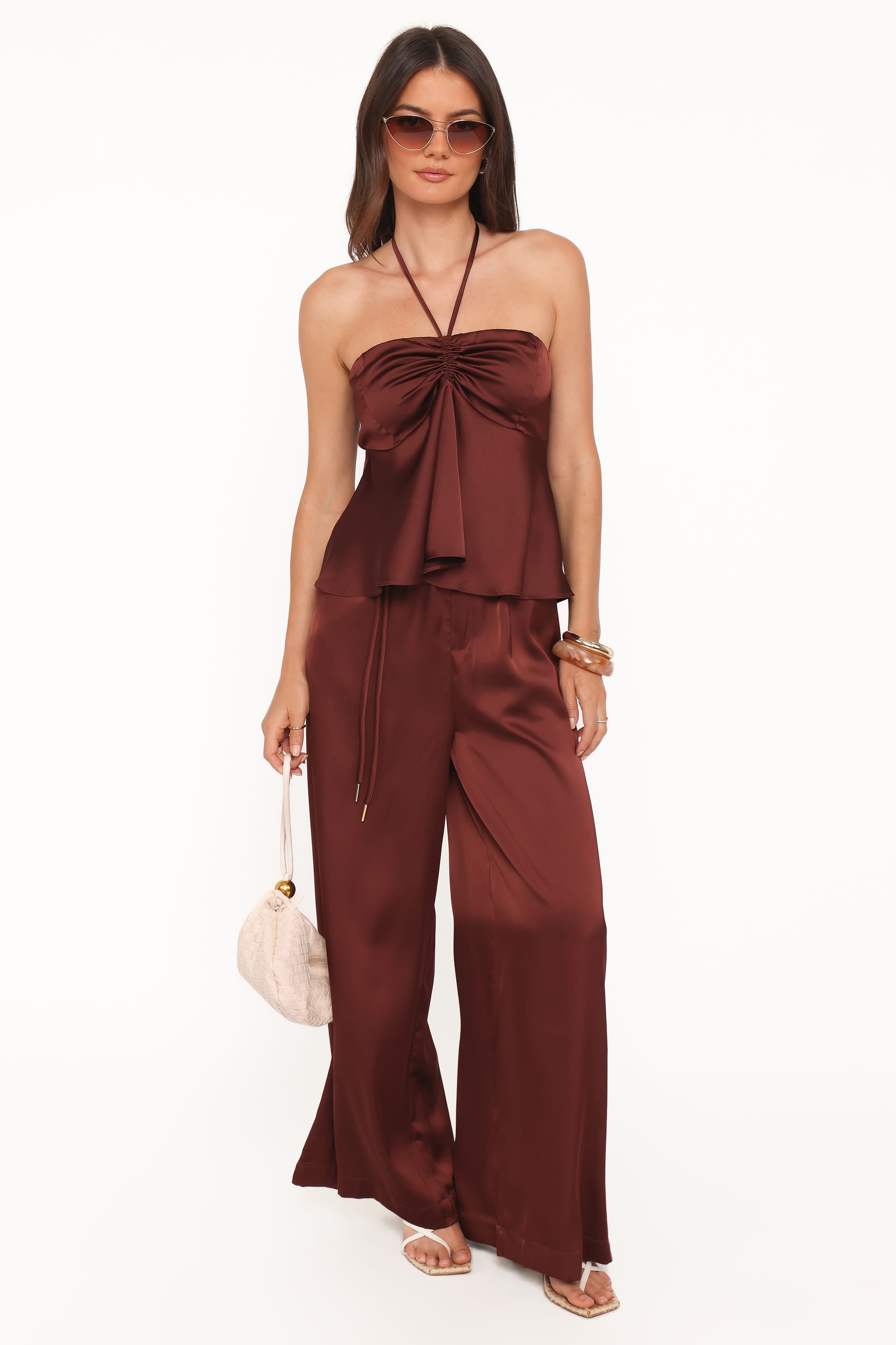 BOTTOMS Vita Tailored Pant - Brown
