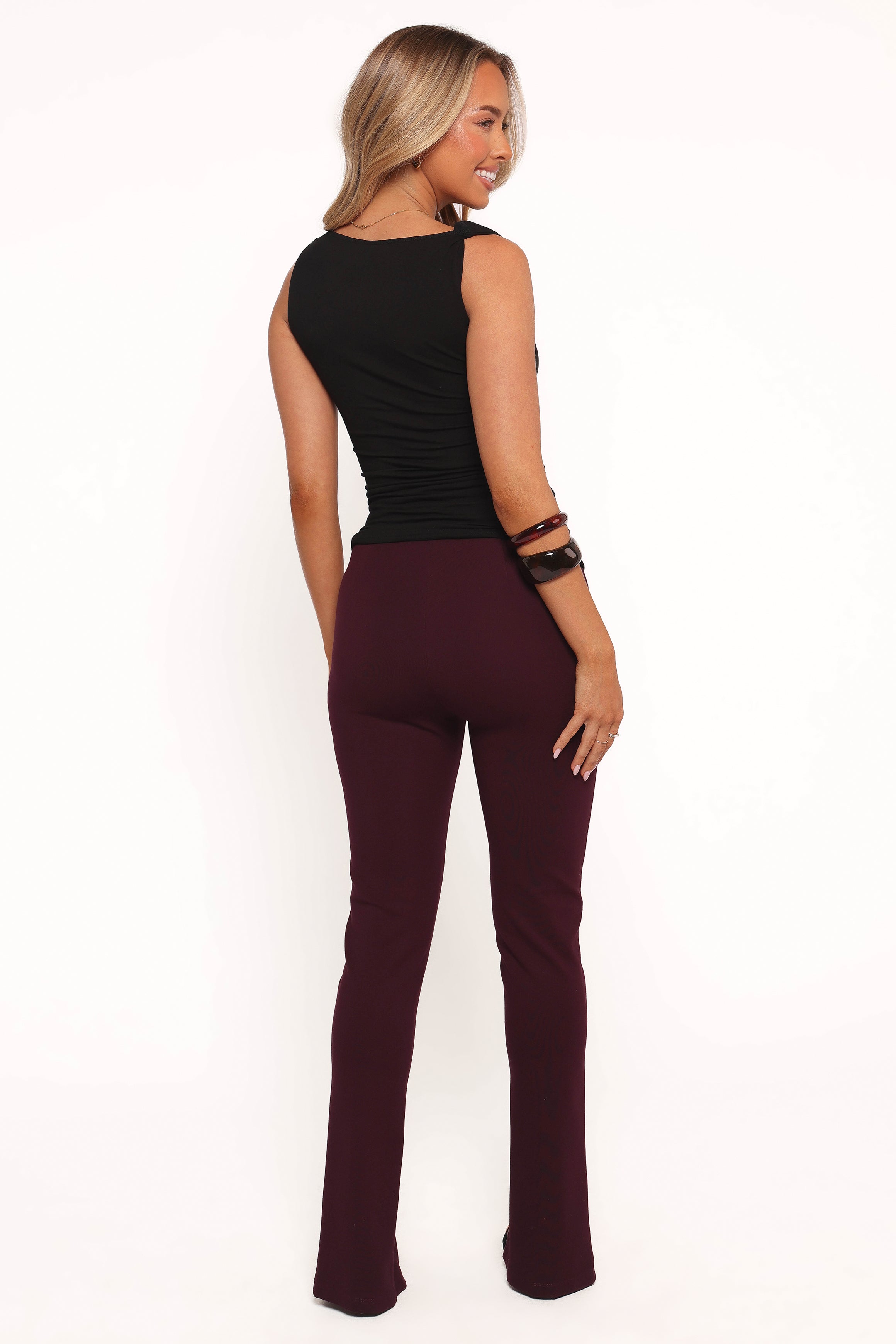 BOTTOMS Wellar Pant - Deep Shiraz