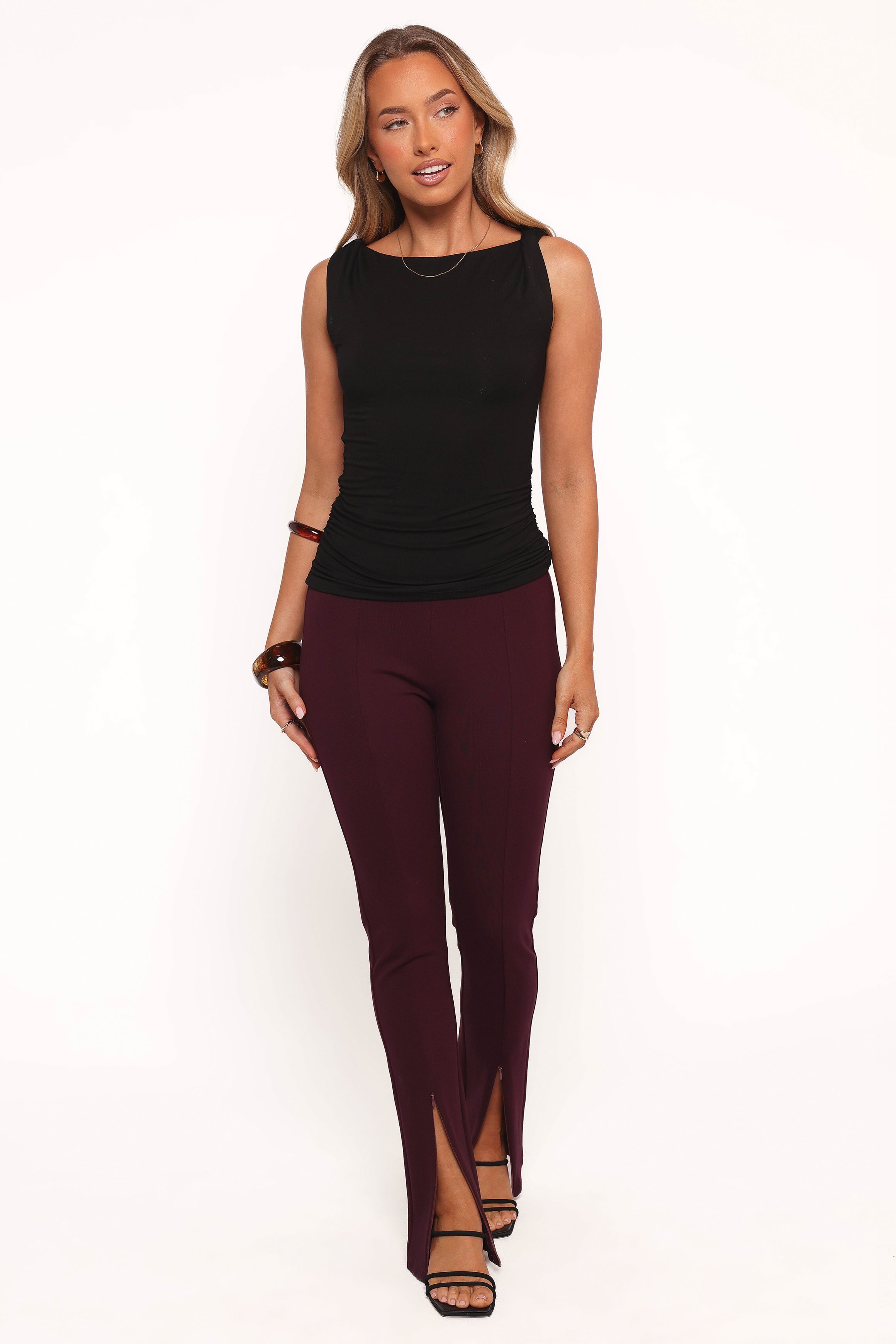 BOTTOMS Wellar Pant - Deep Shiraz