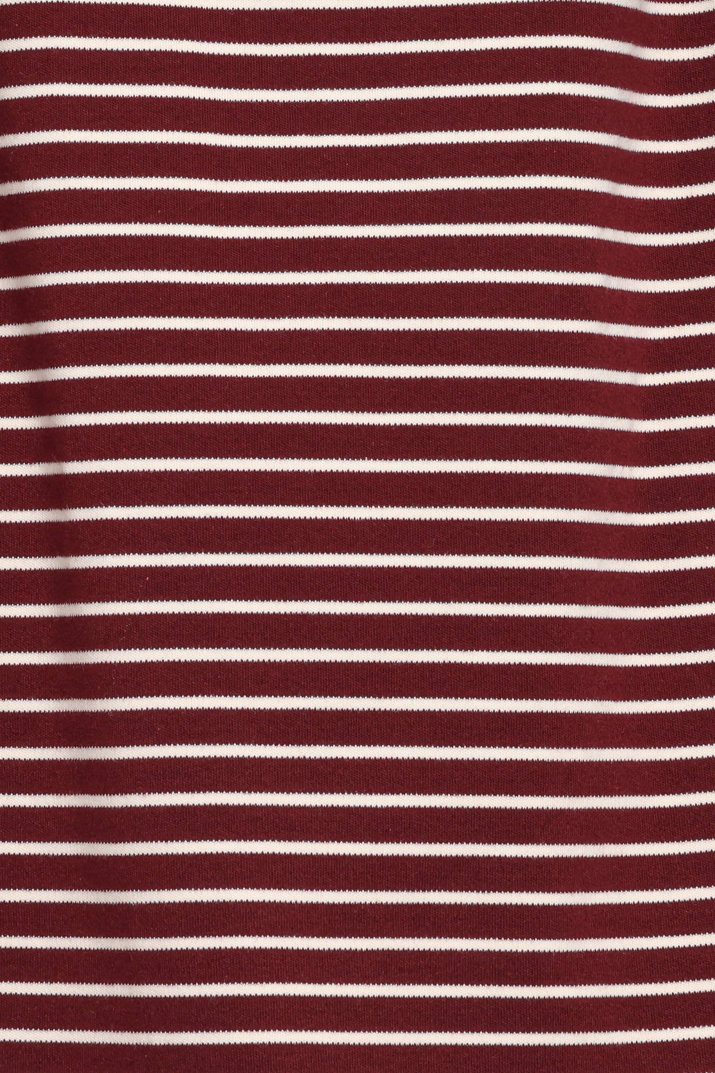 BOTTOMS Wilda Knit Pant - Burgundy Cream Stripe