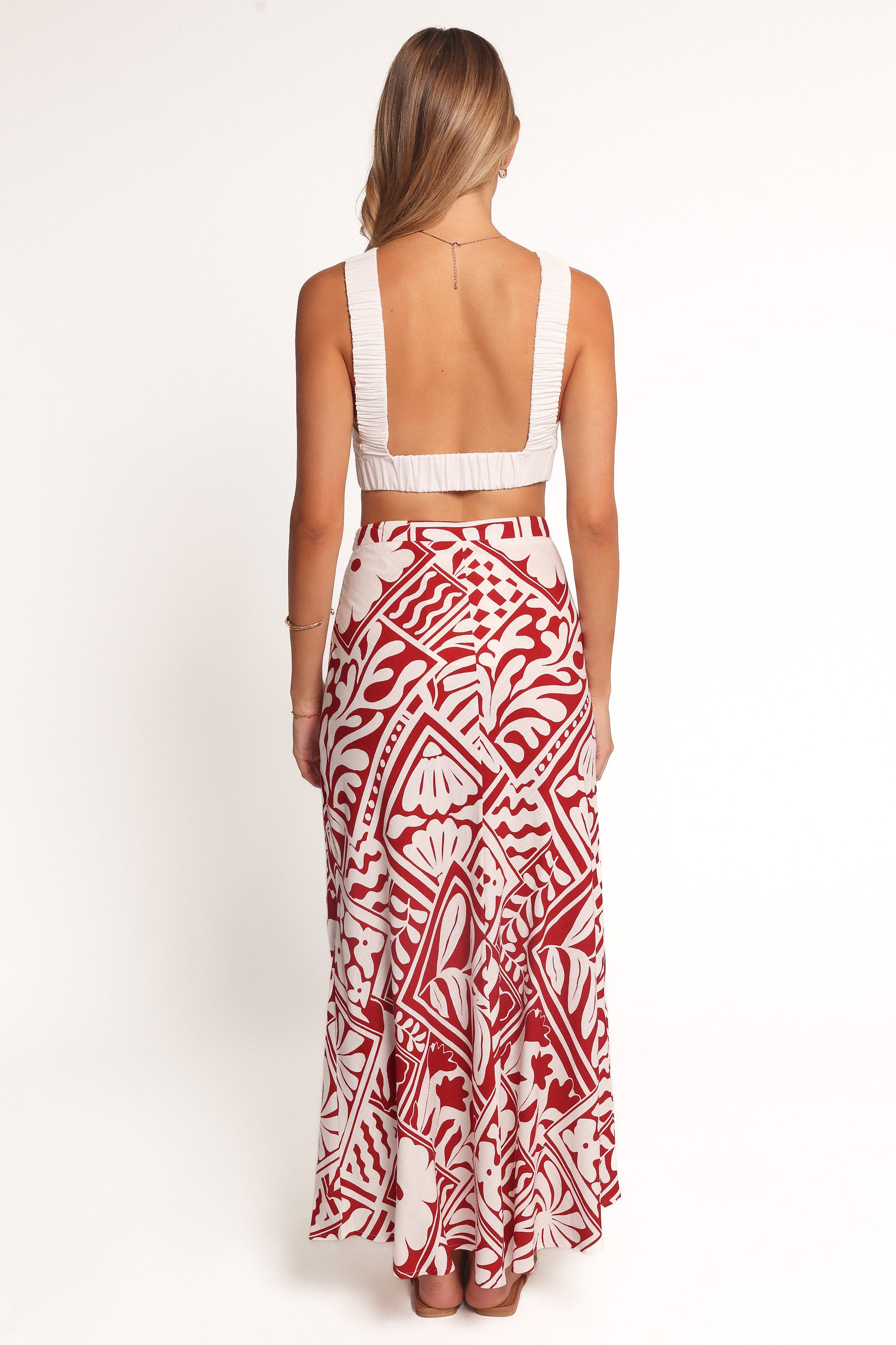 BOTTOMS Willow Maxi Skirt - Red Print