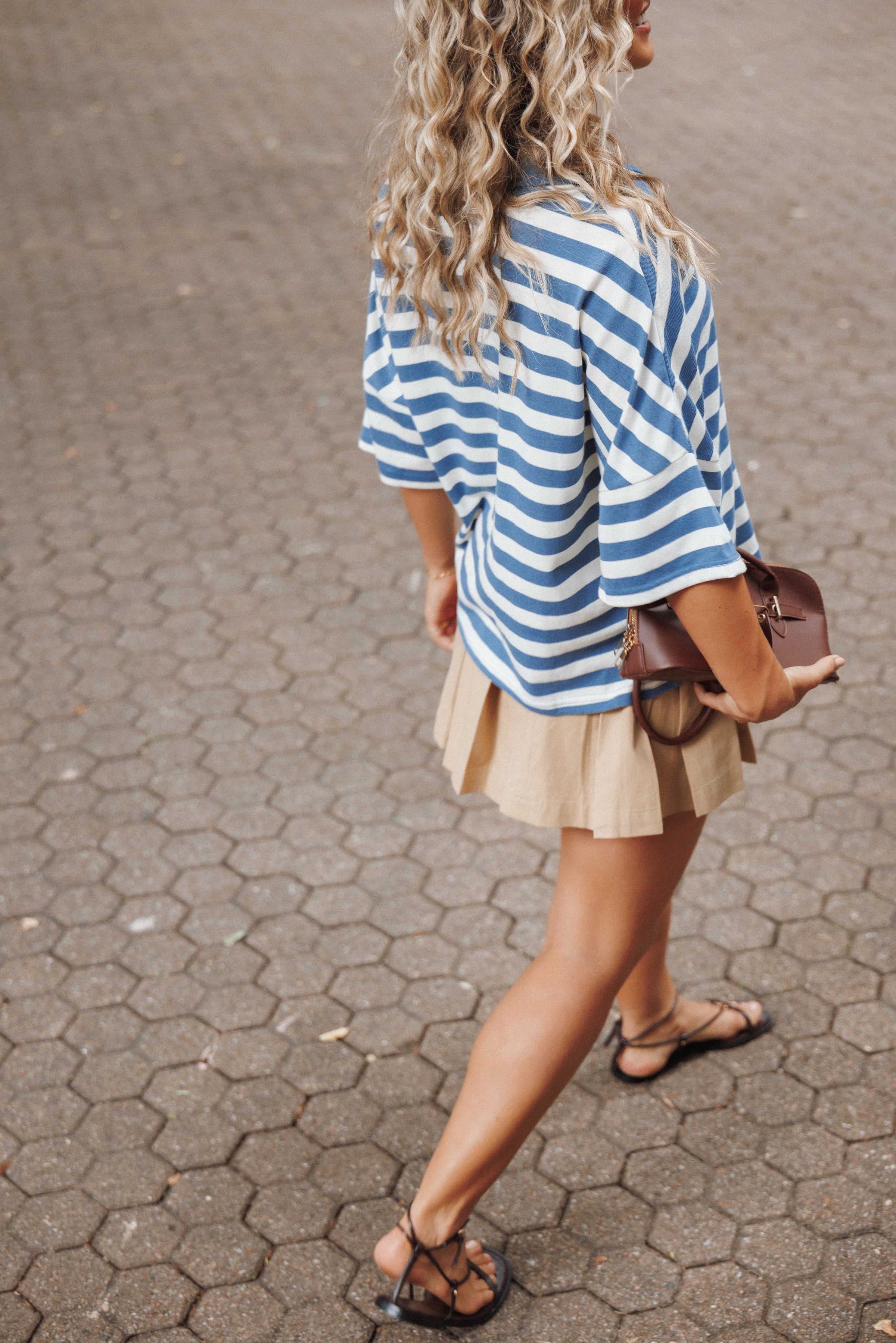 BOTTOMS Willow Pleated Mini Skirt - Taupe