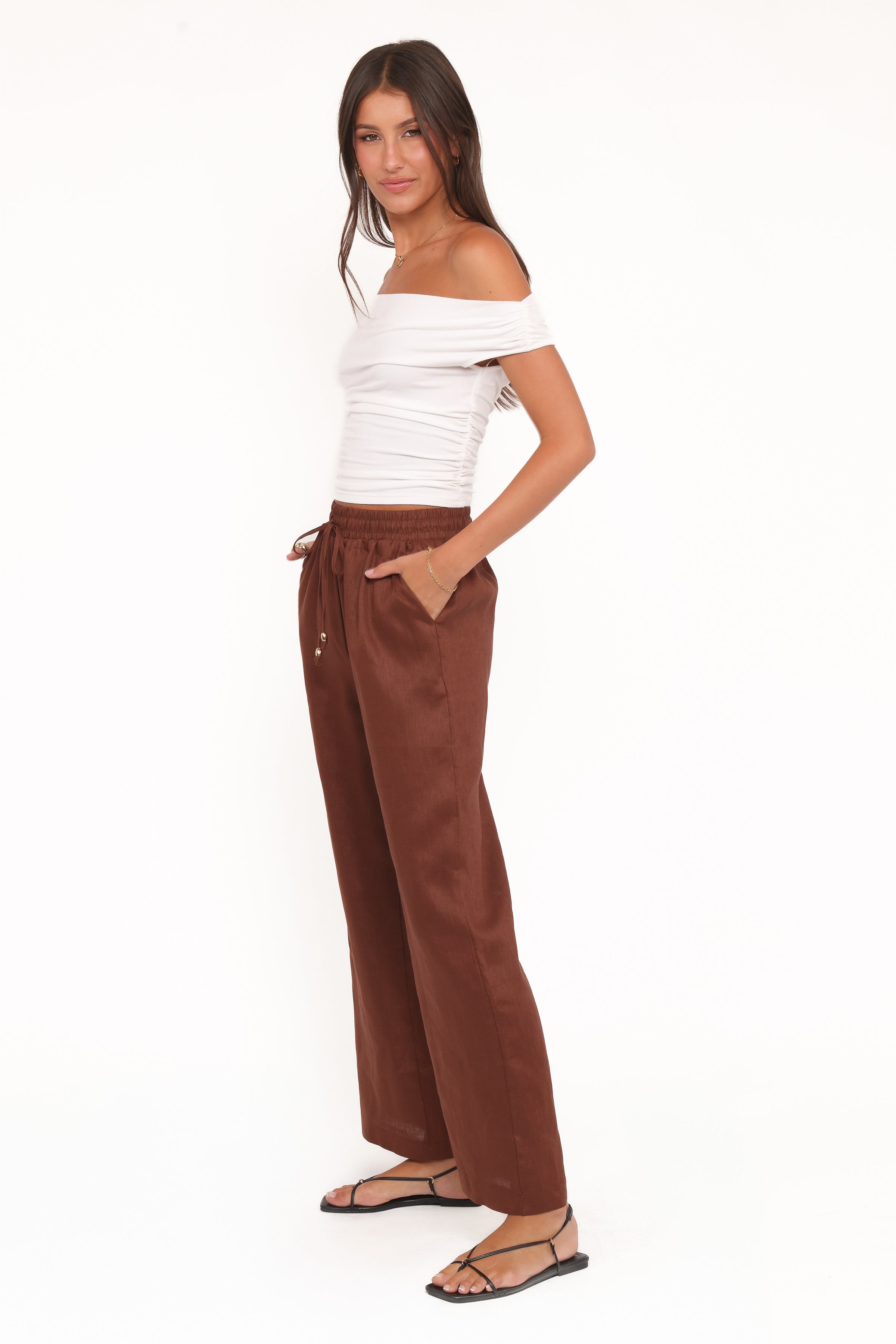 BOTTOMS Wren Pant - Chocolate Brown