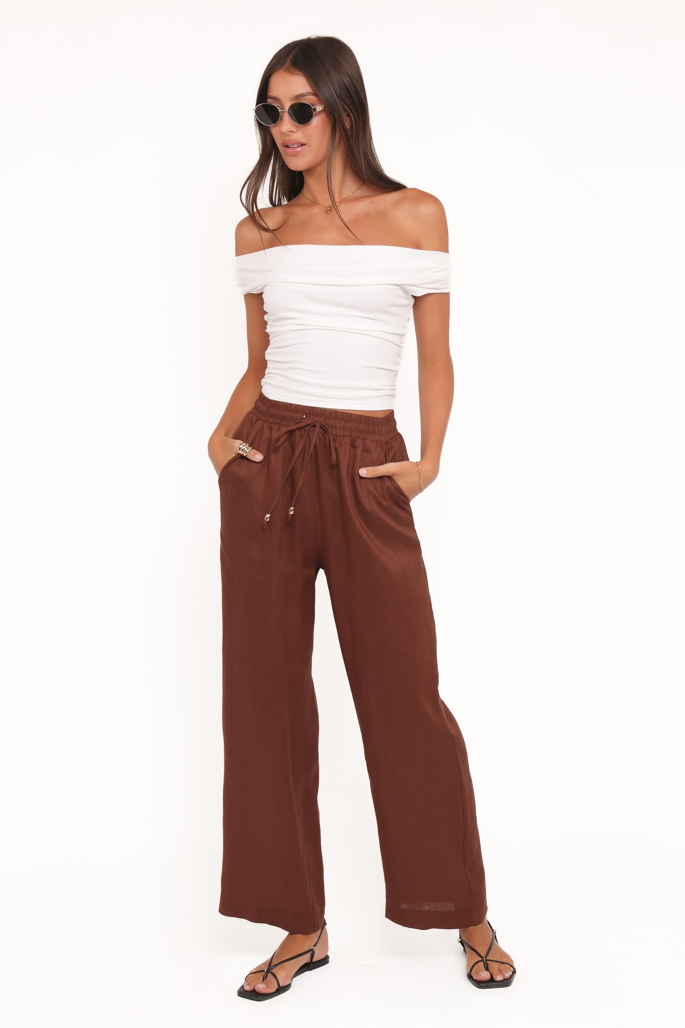 BOTTOMS Wren Pant - Chocolate Brown