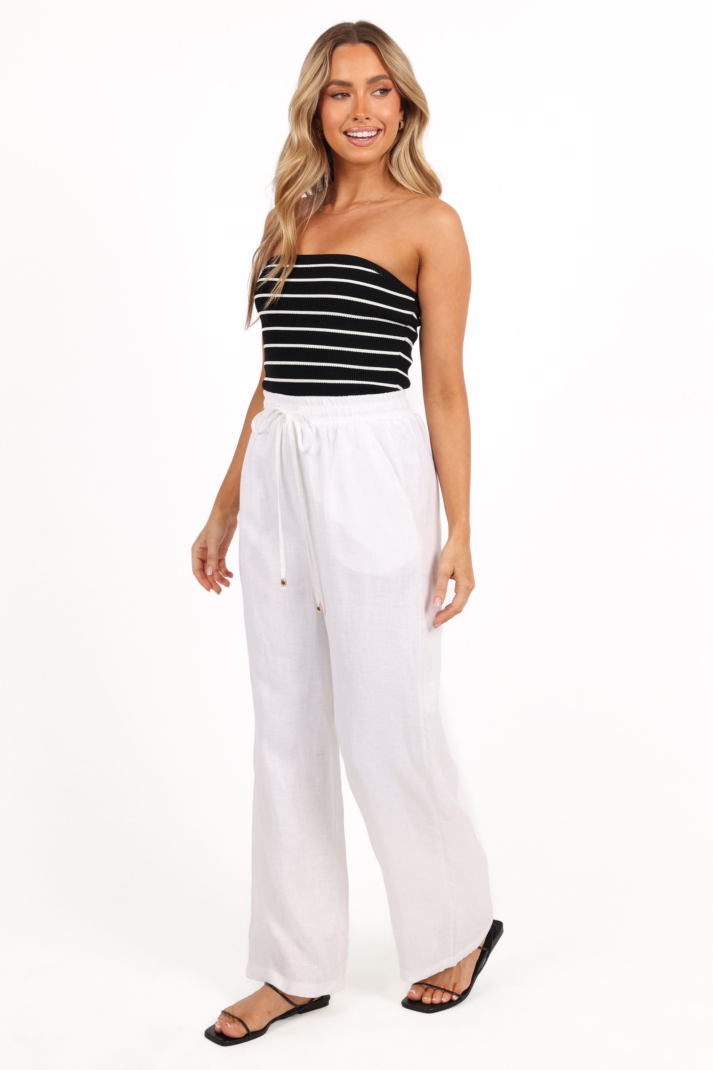 BOTTOMS Wren Pant - White