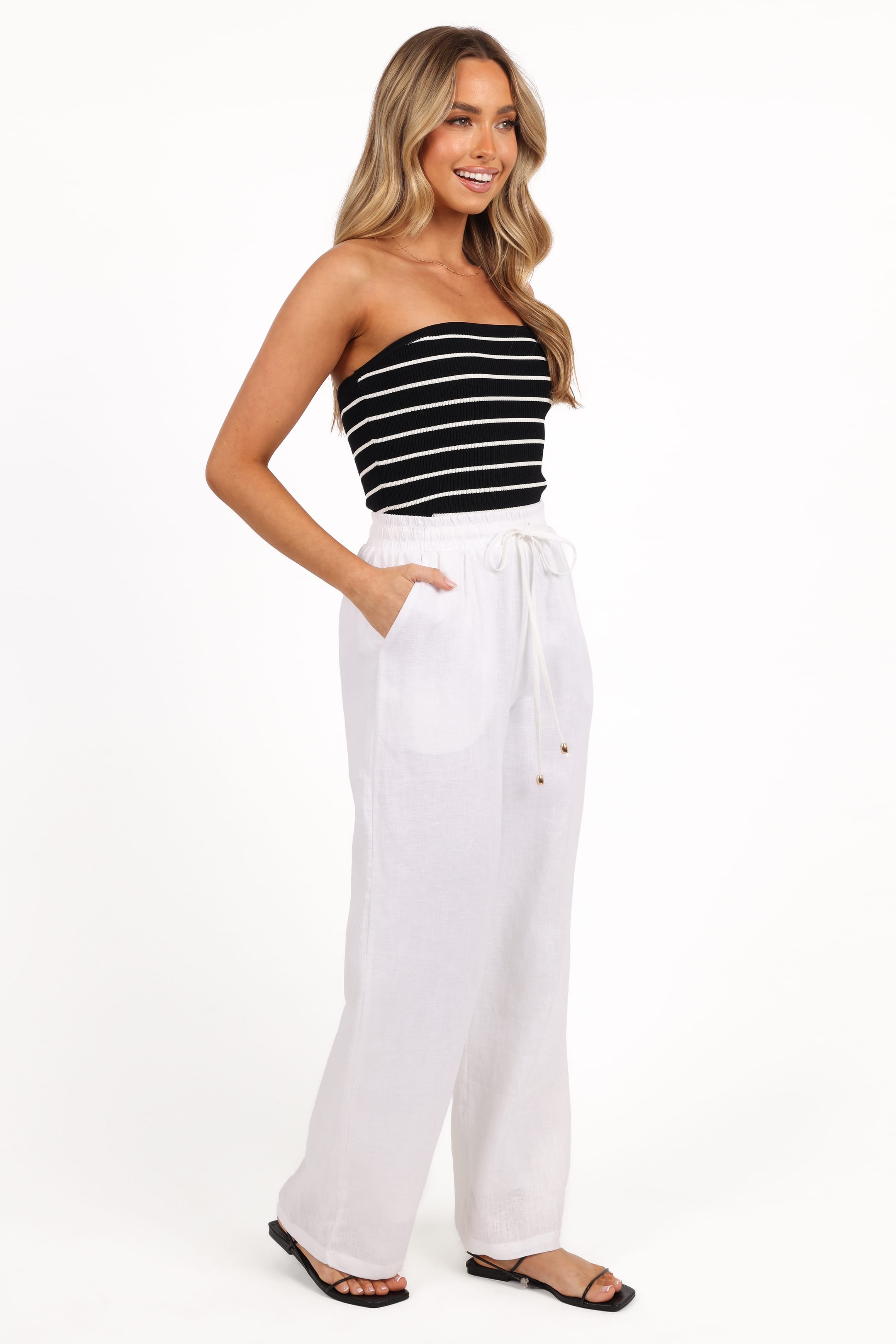 BOTTOMS Wren Pant - White