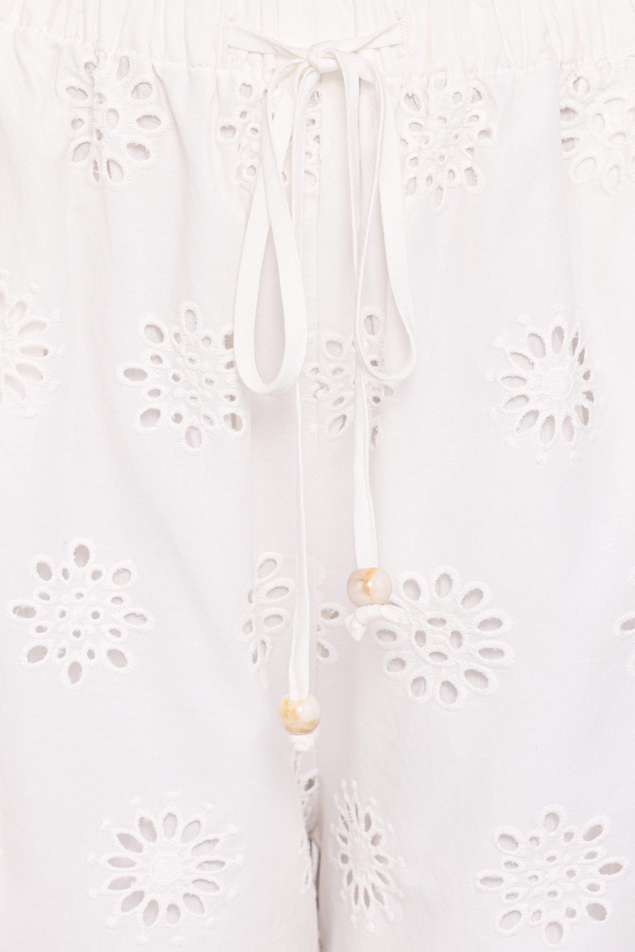 BOTTOMS Wren Pant - White Broderie