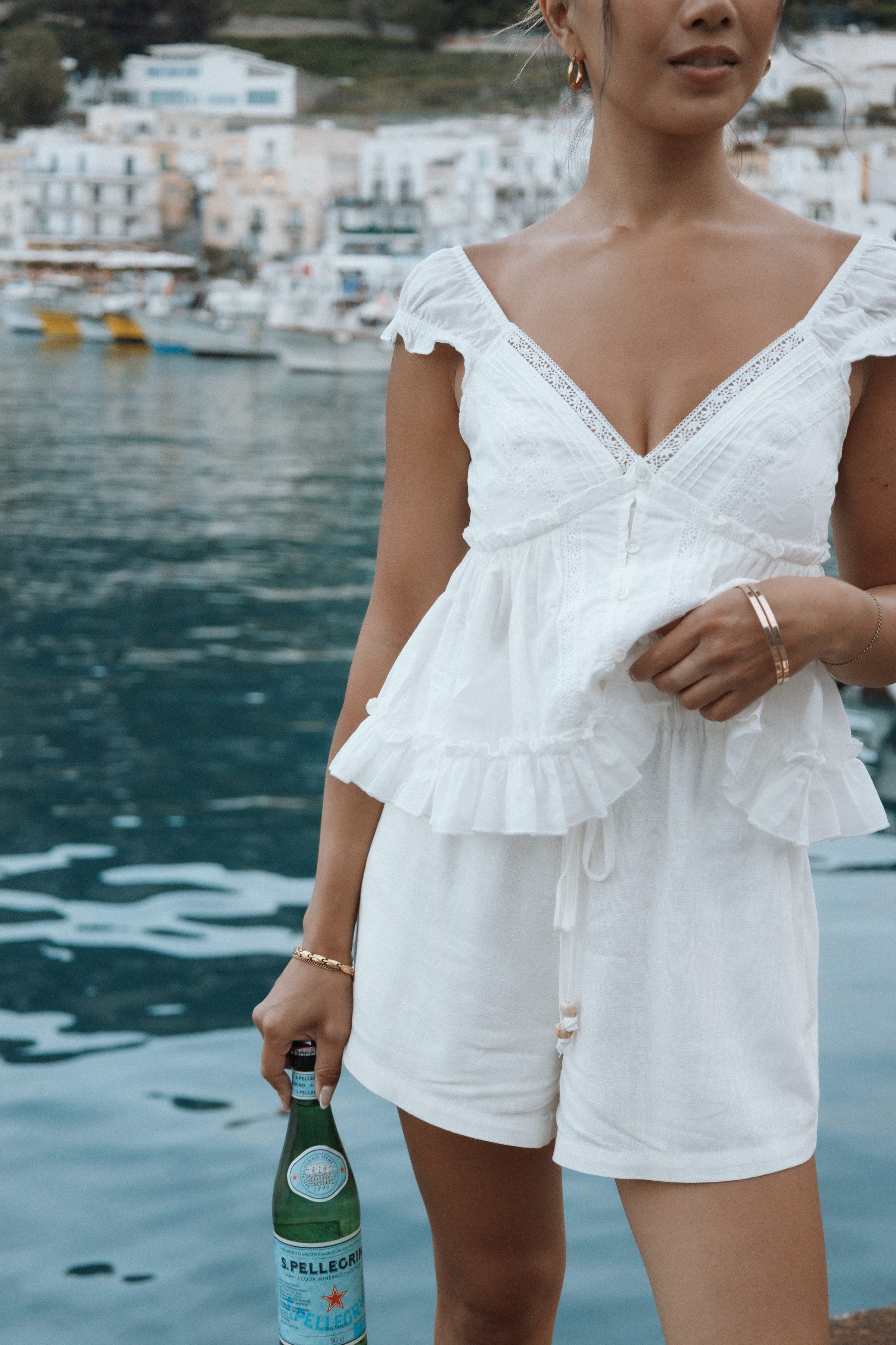 BOTTOMS Wren Short - White