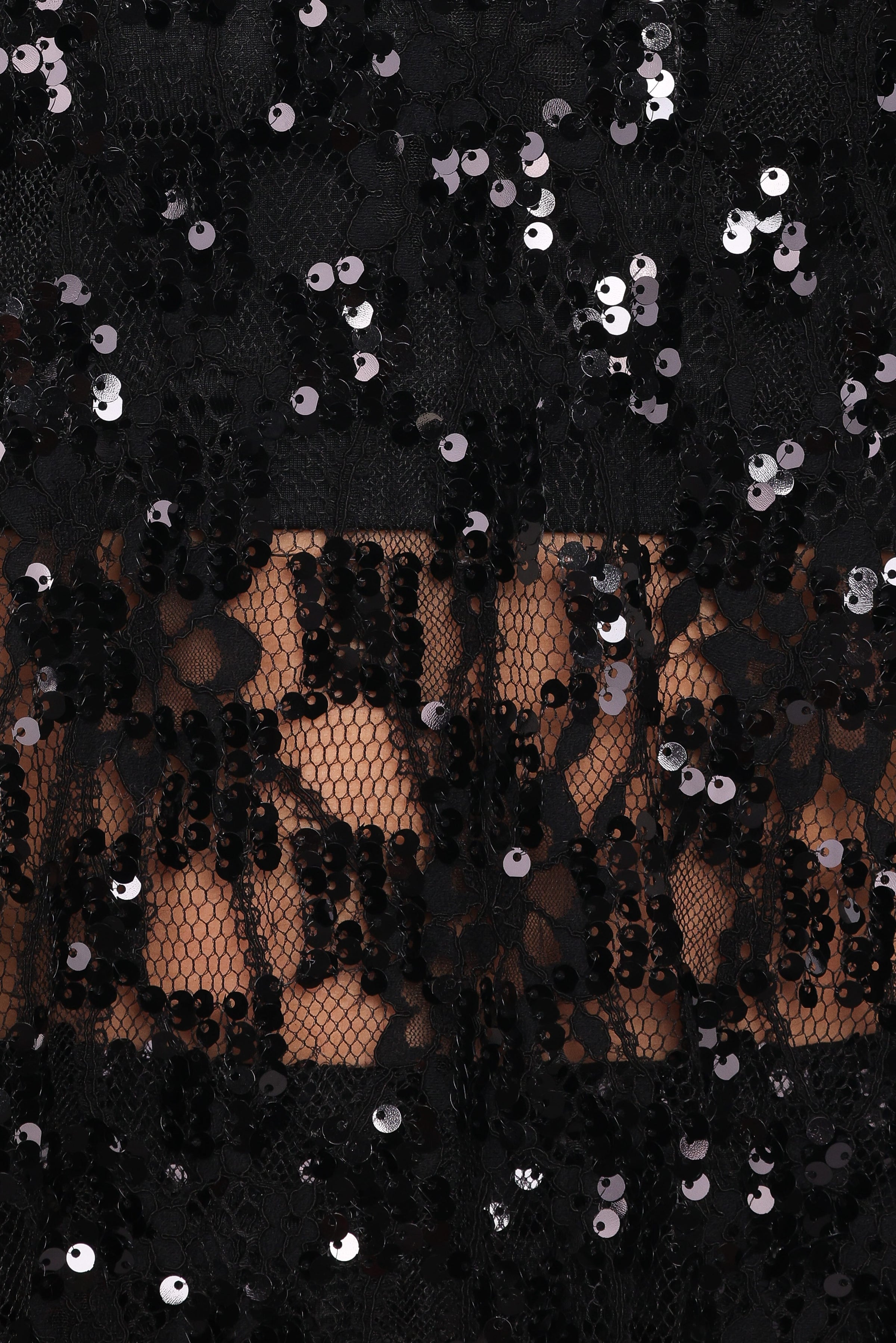 BOTTOMS Yonder Sheer Panel Lace Maxi Skirt - Black