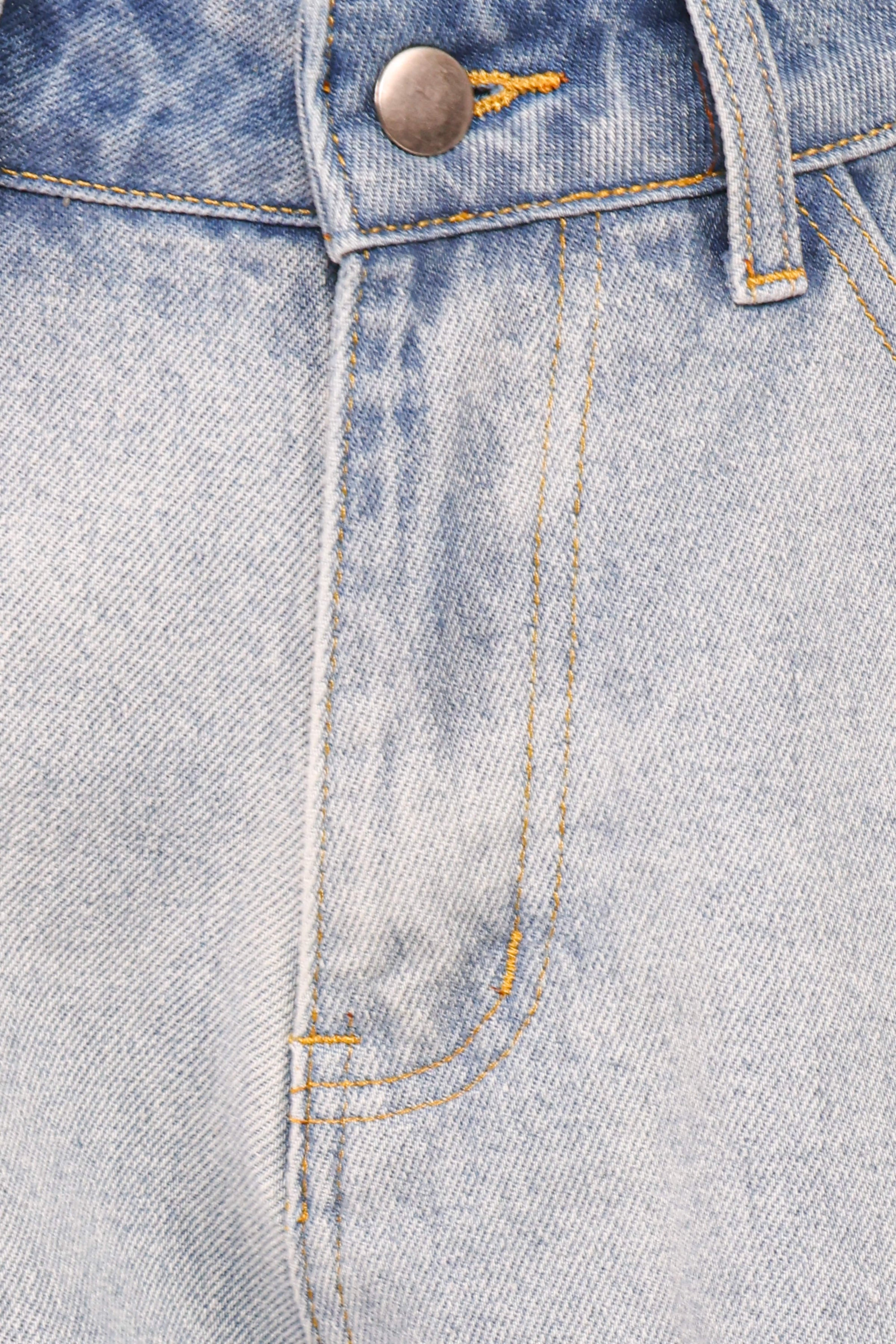 BOTTOMS Yuri Wide Leg Jeans - Two Tone Blue