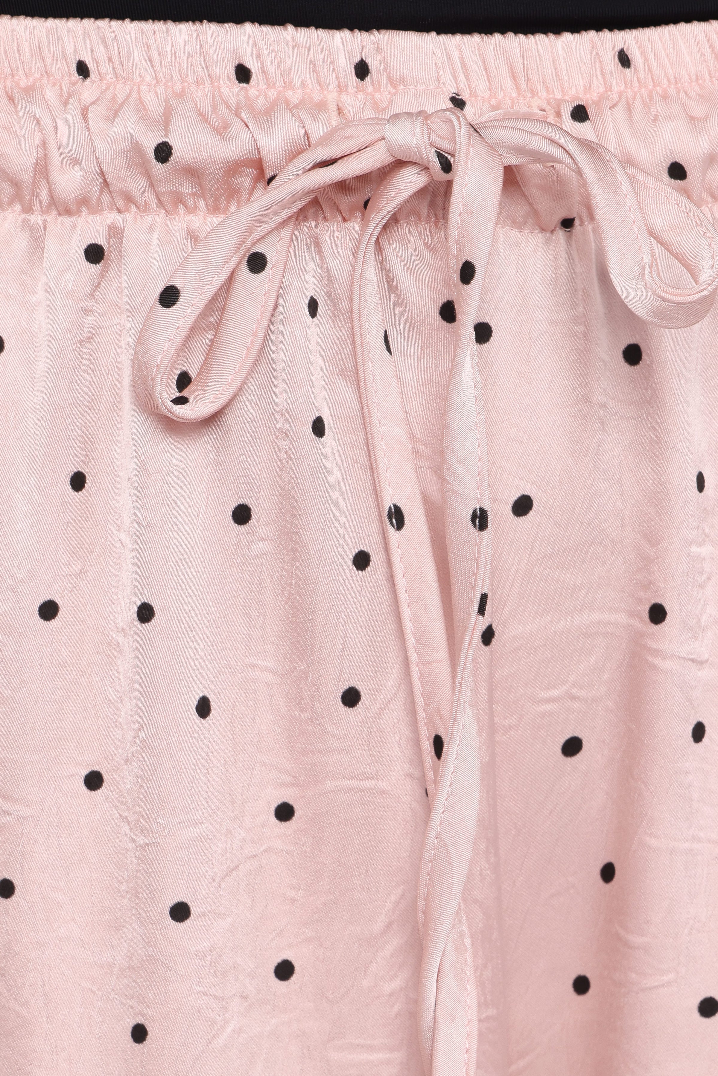BOTTOMS Zadie Drawstring Wide Leg Pant - Polka Dot Print