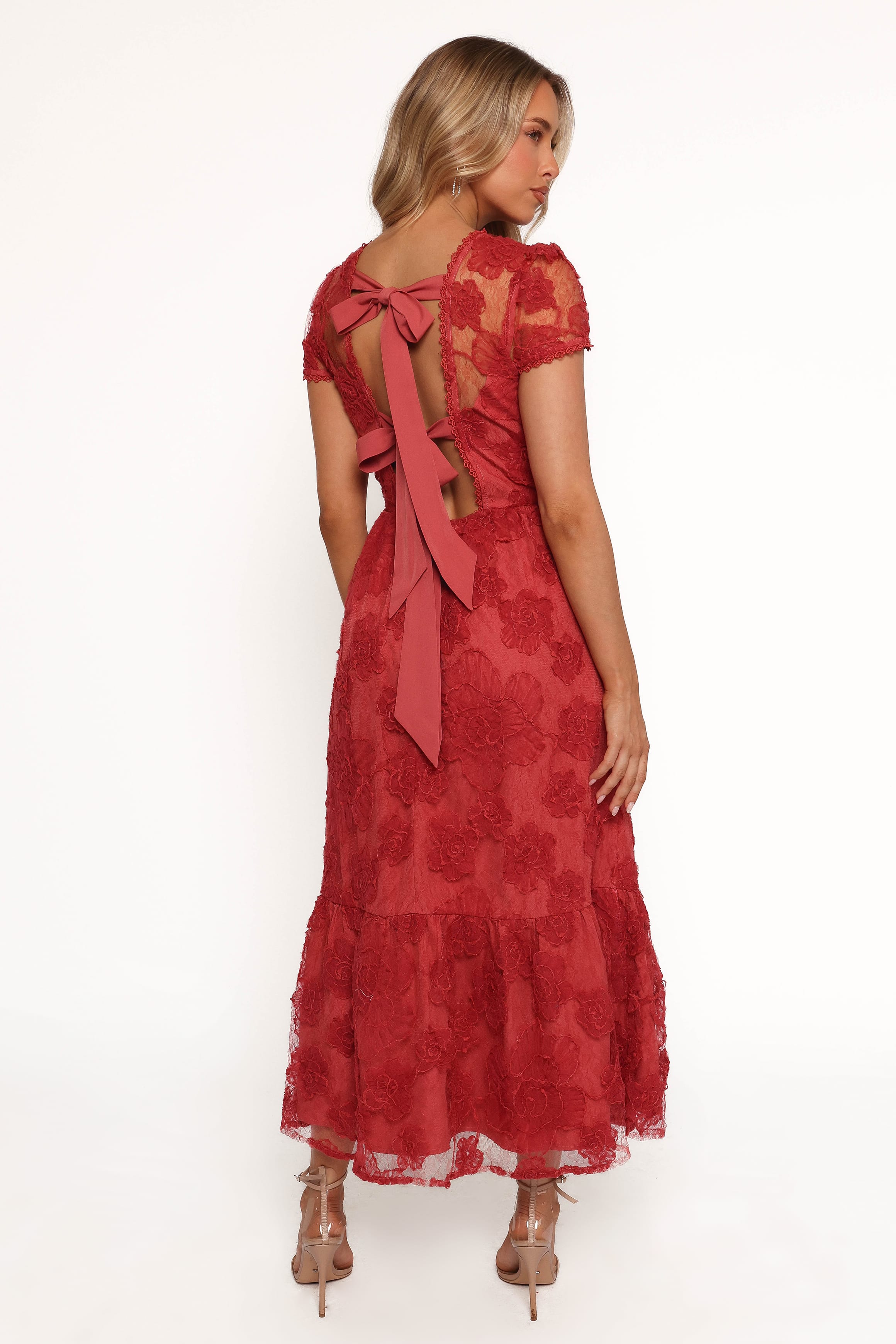 DRESSES Abbey Midi Dress - Wine