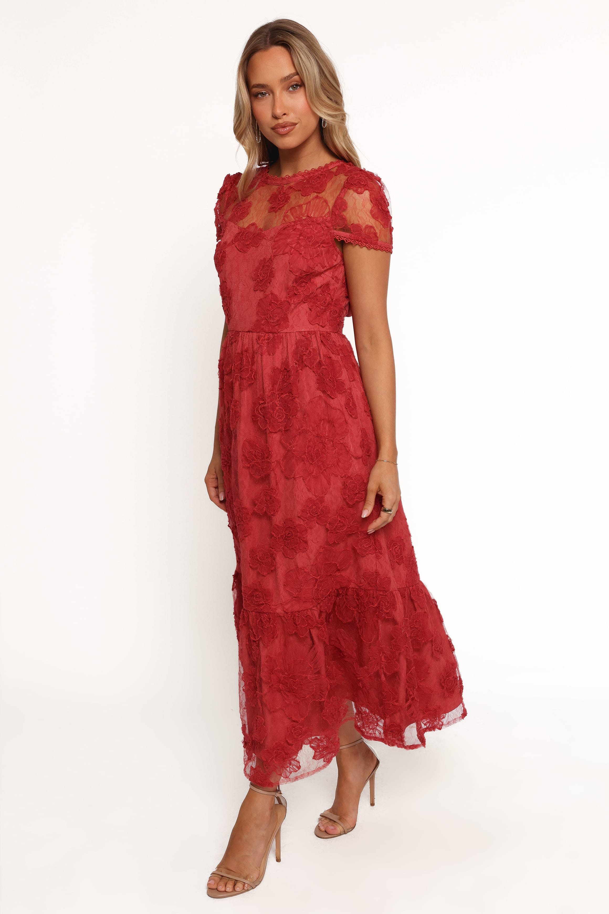 DRESSES Abbey Midi Dress - Wine