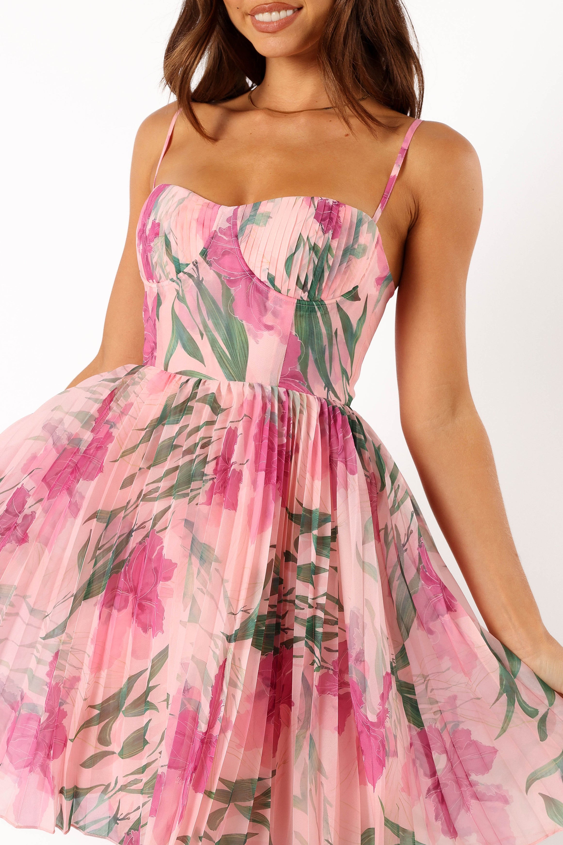 DRESSES @Achanti Mini Dress - Pink Floral
