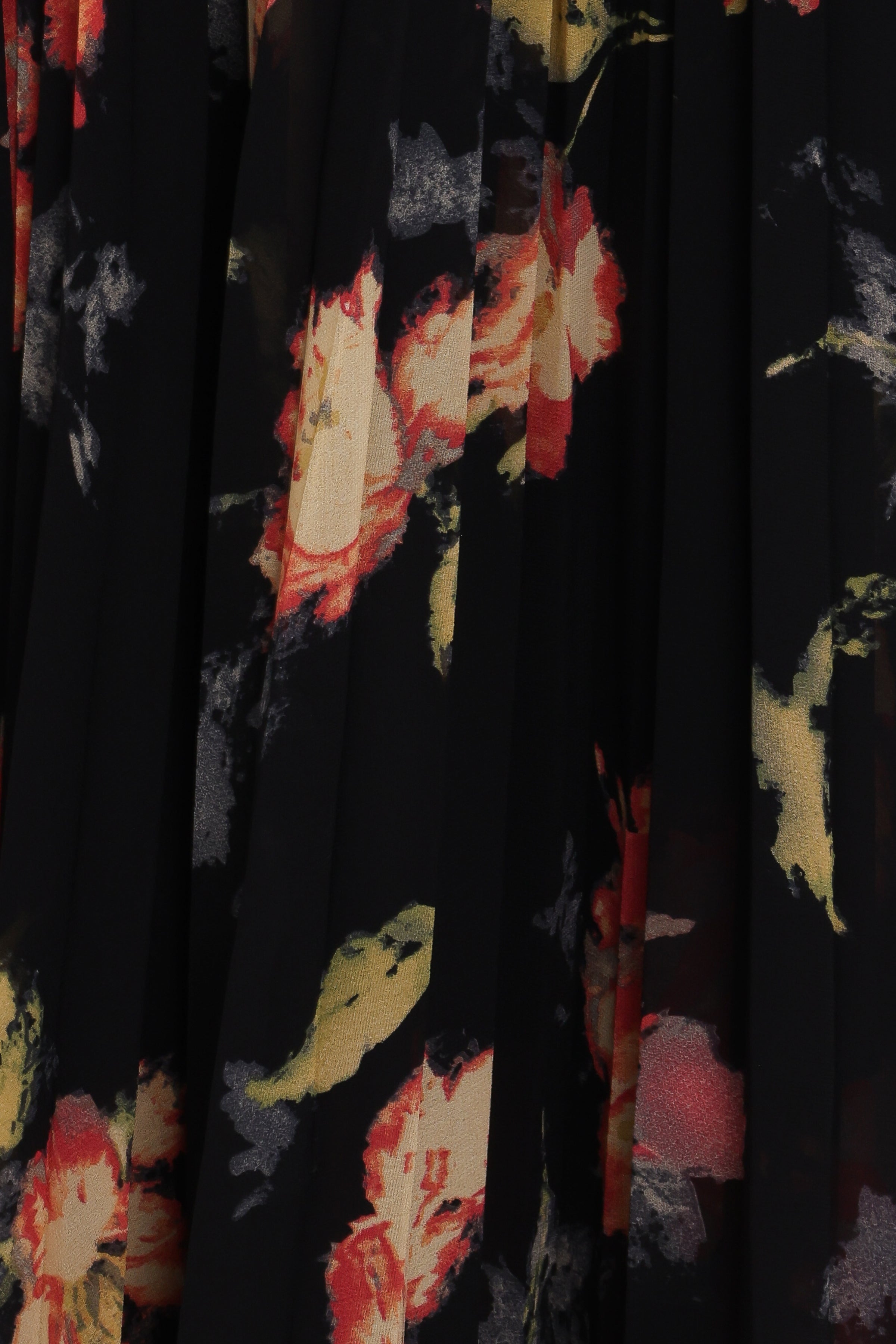 DRESSES Achanti Pleated Maxi Dress - Black Multi