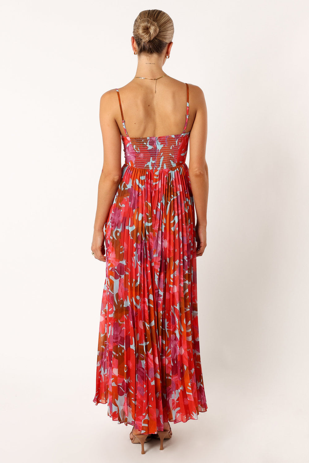 Collective Dress - Achanti Pleated Maxi Dress - Pink Azalea image 6