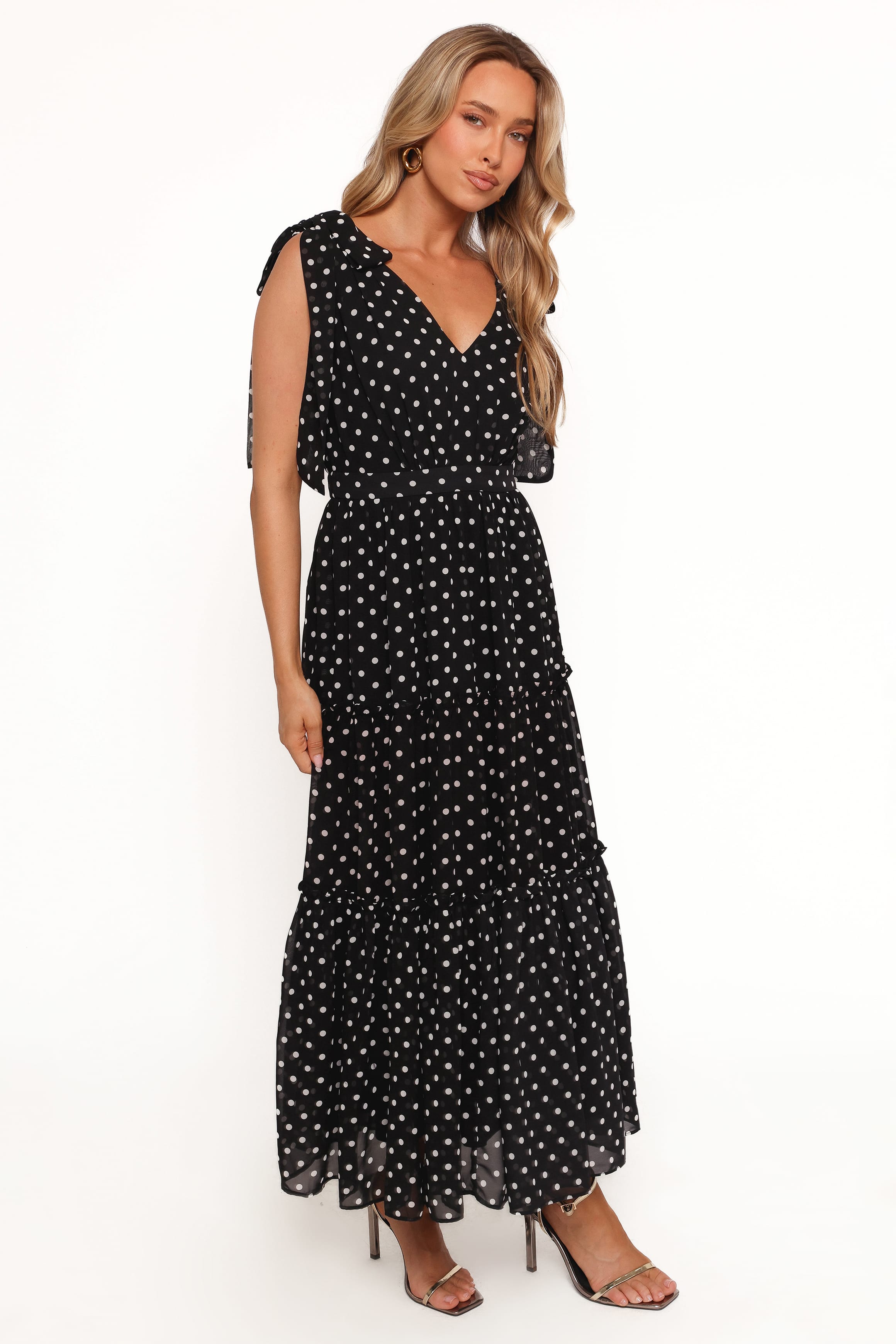 DRESSES Ada Maxi Dress - Black Polka Dot