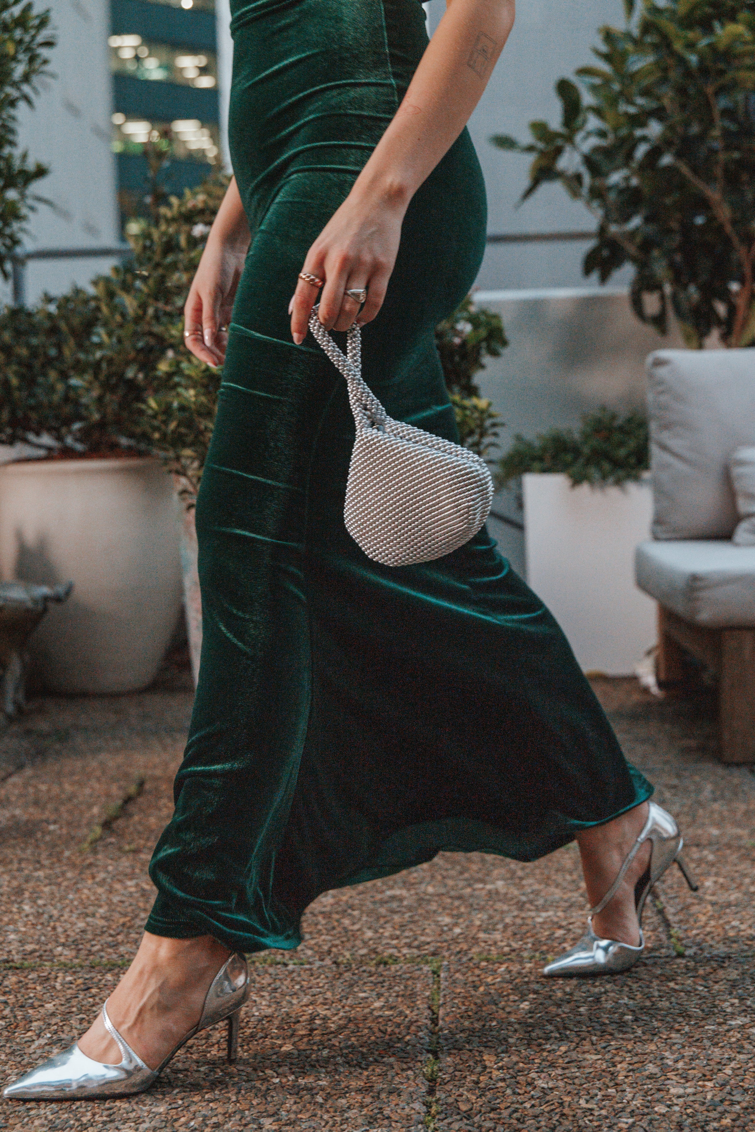 DRESSES Adair Off Shoulder Maxi Dress - Emerald Green