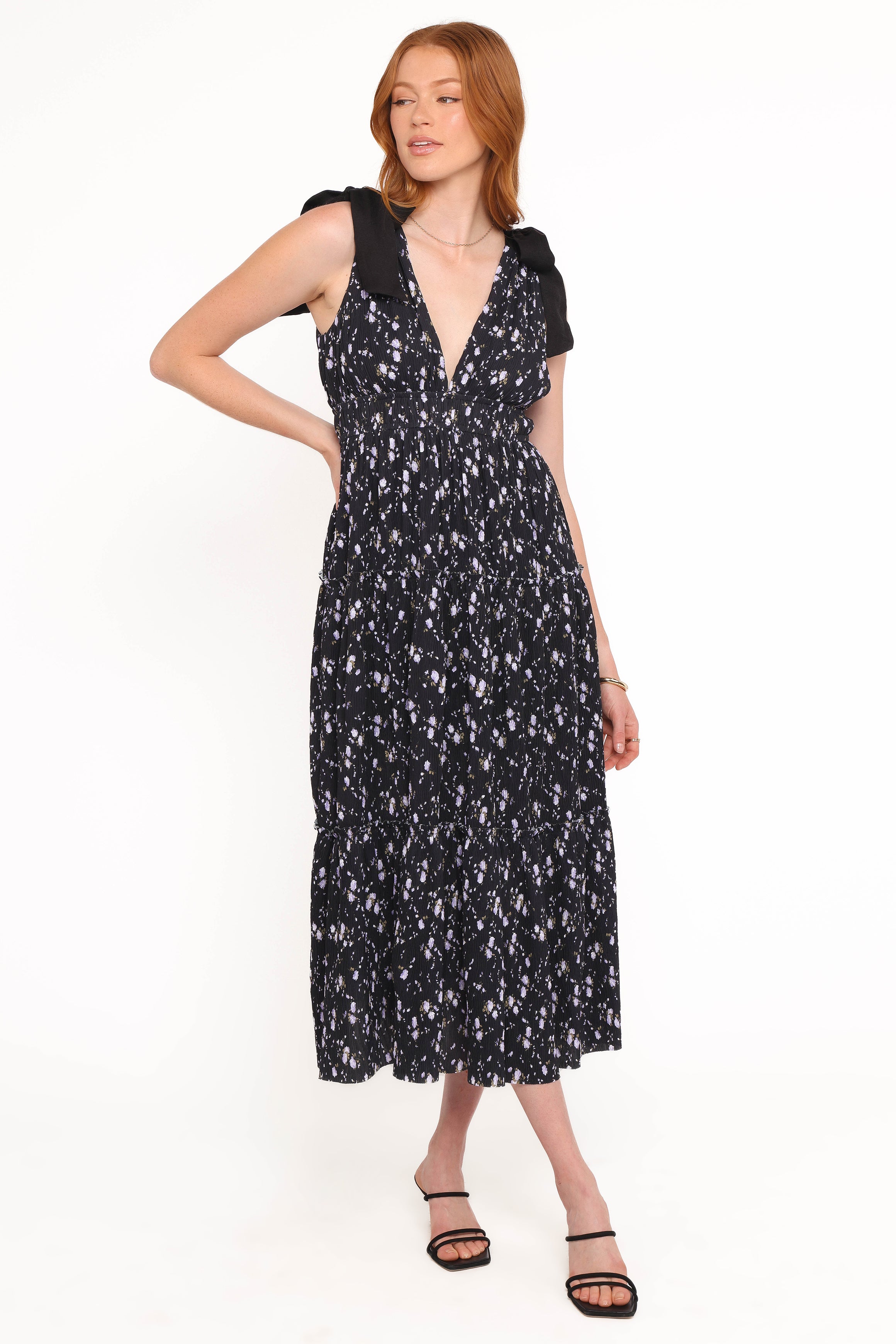 DRESSES Adeline Maxi Dress - Black Floral