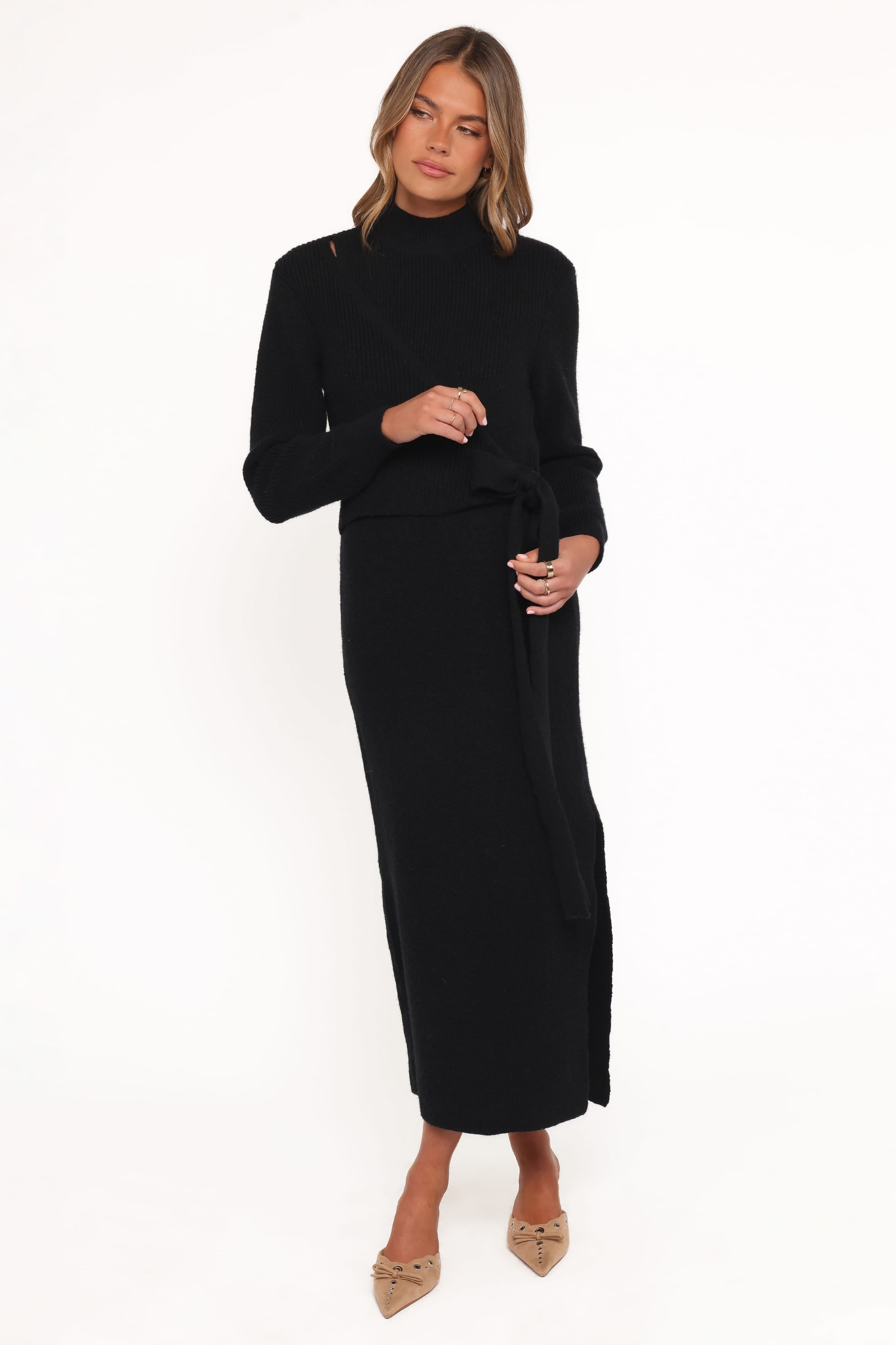 DRESSES Aerin Knit Dress - Black