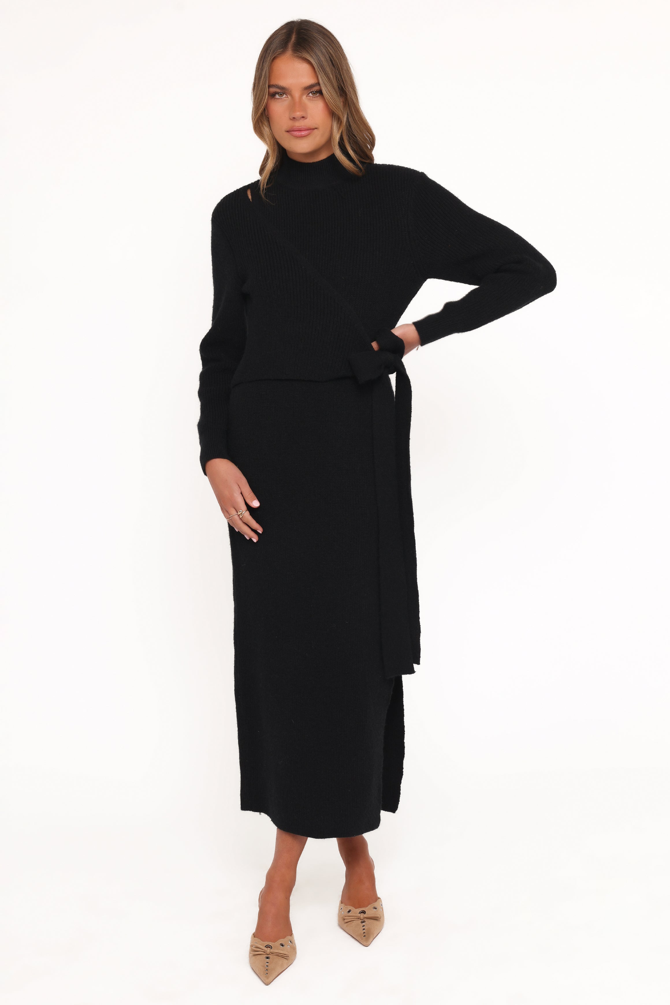 DRESSES Aerin Knit Dress - Black