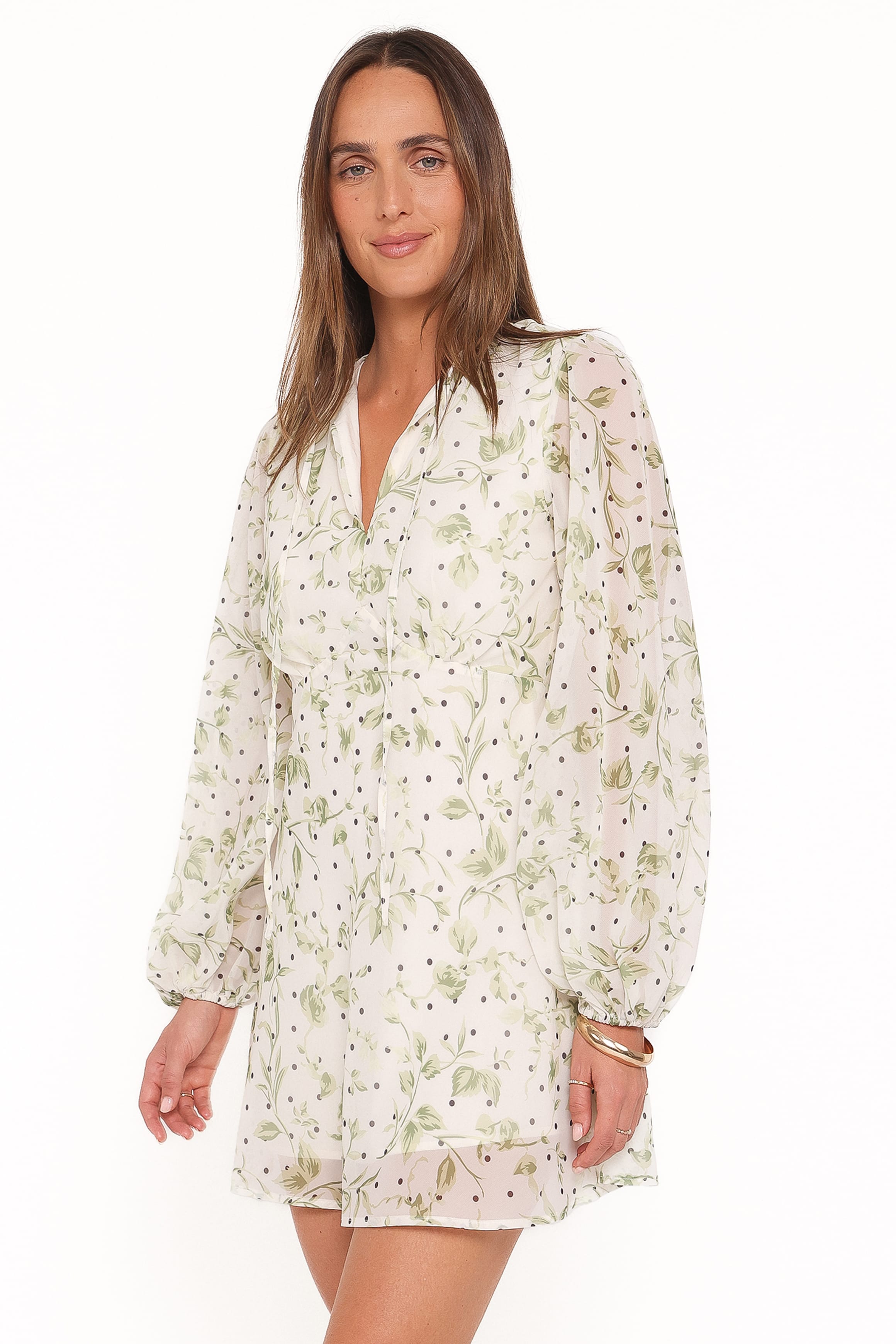DRESSES Aimee Mini Dress - Green Leaf