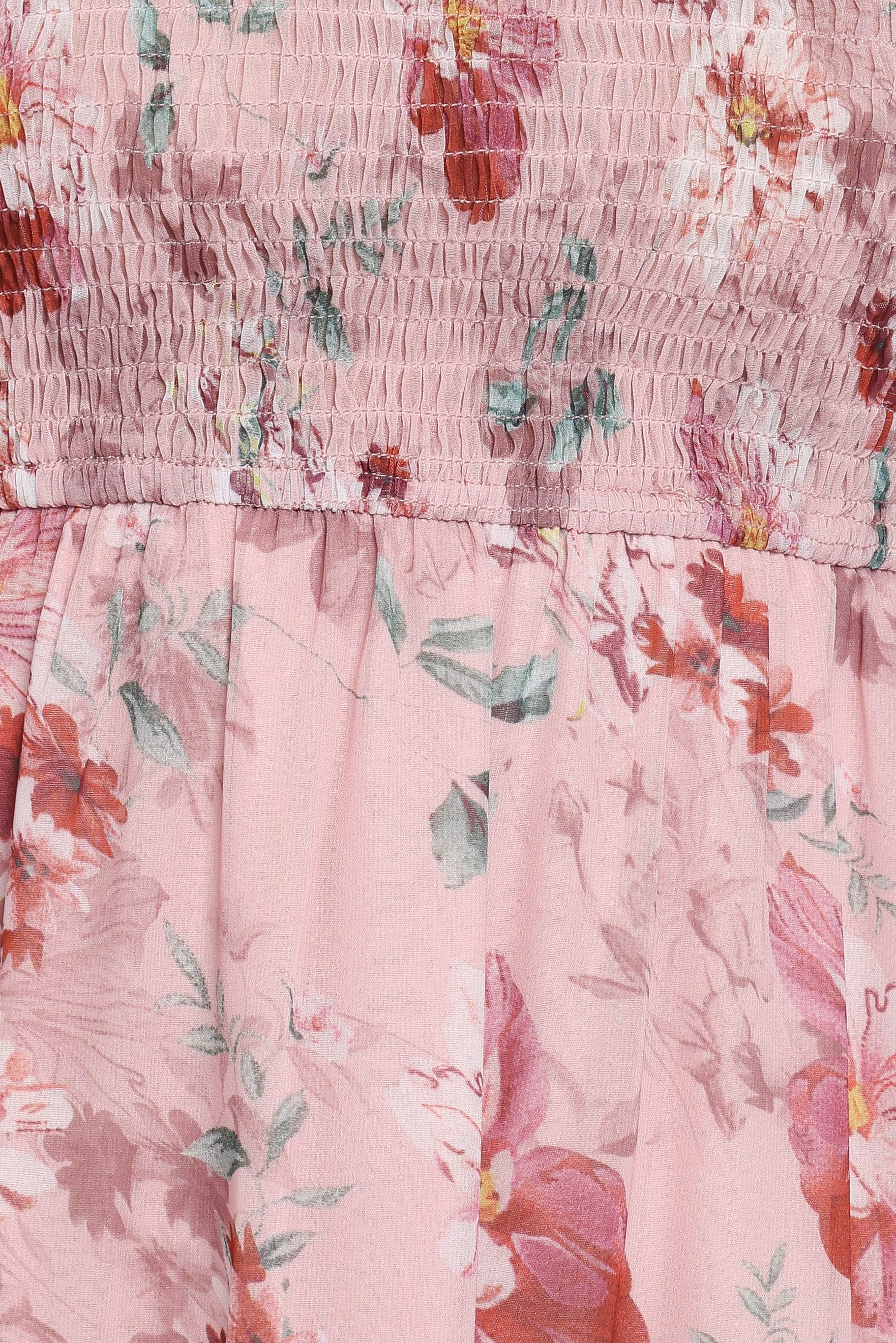 DRESSES Alamea Long Sleeve Midi Dress - Pink Floral