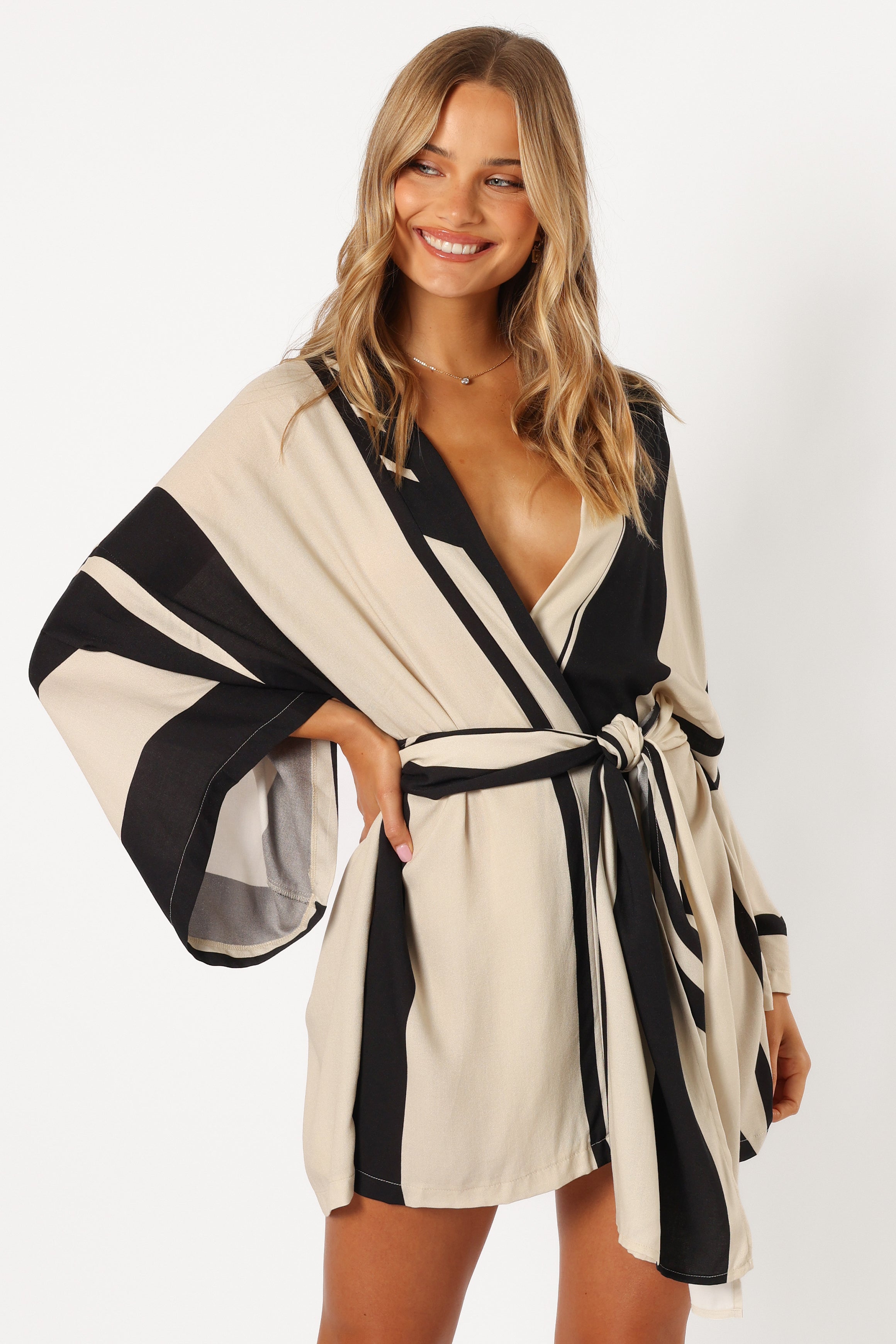 DRESSES Alba Wrap Dress - Black Print