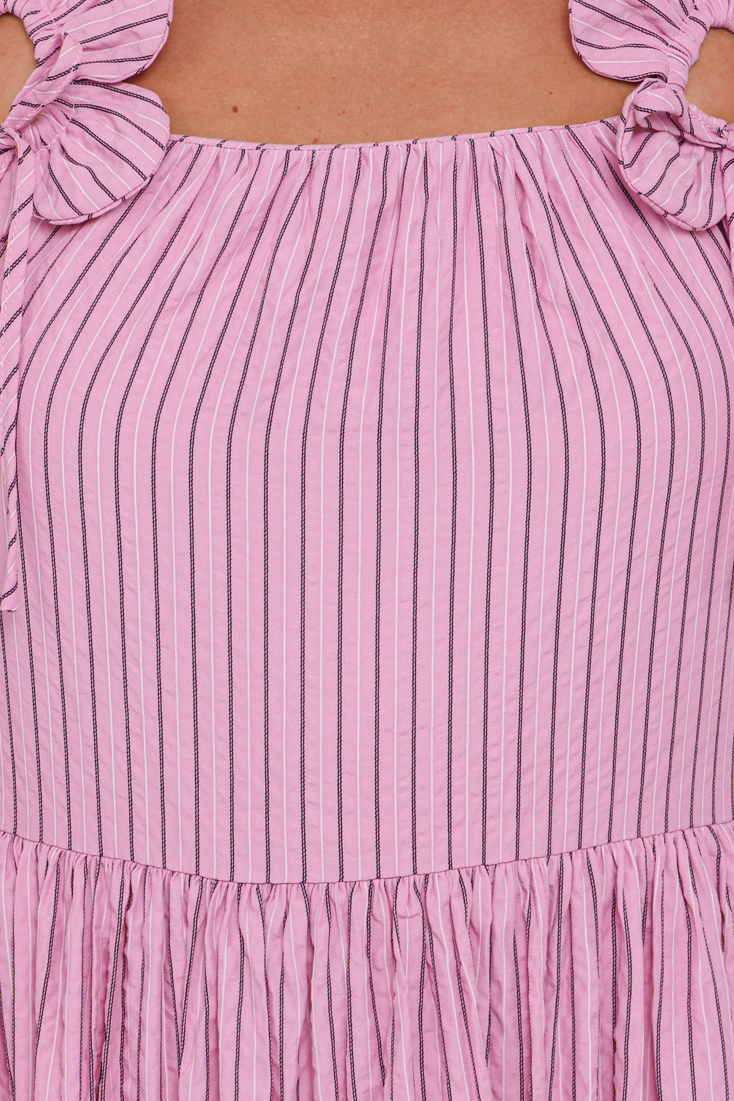 DRESSES Alden Maxi Dress - Pink/White Stripe