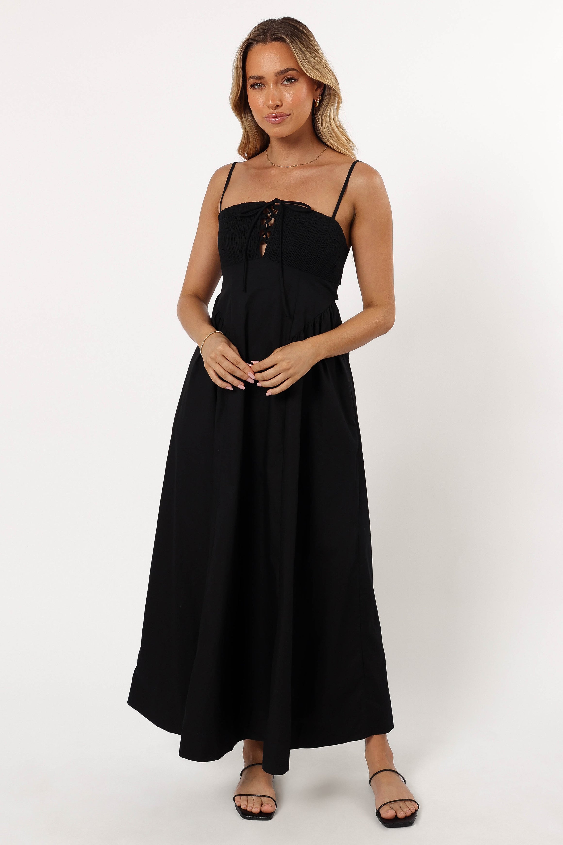 DRESSES @Alena Midi Dress - Black