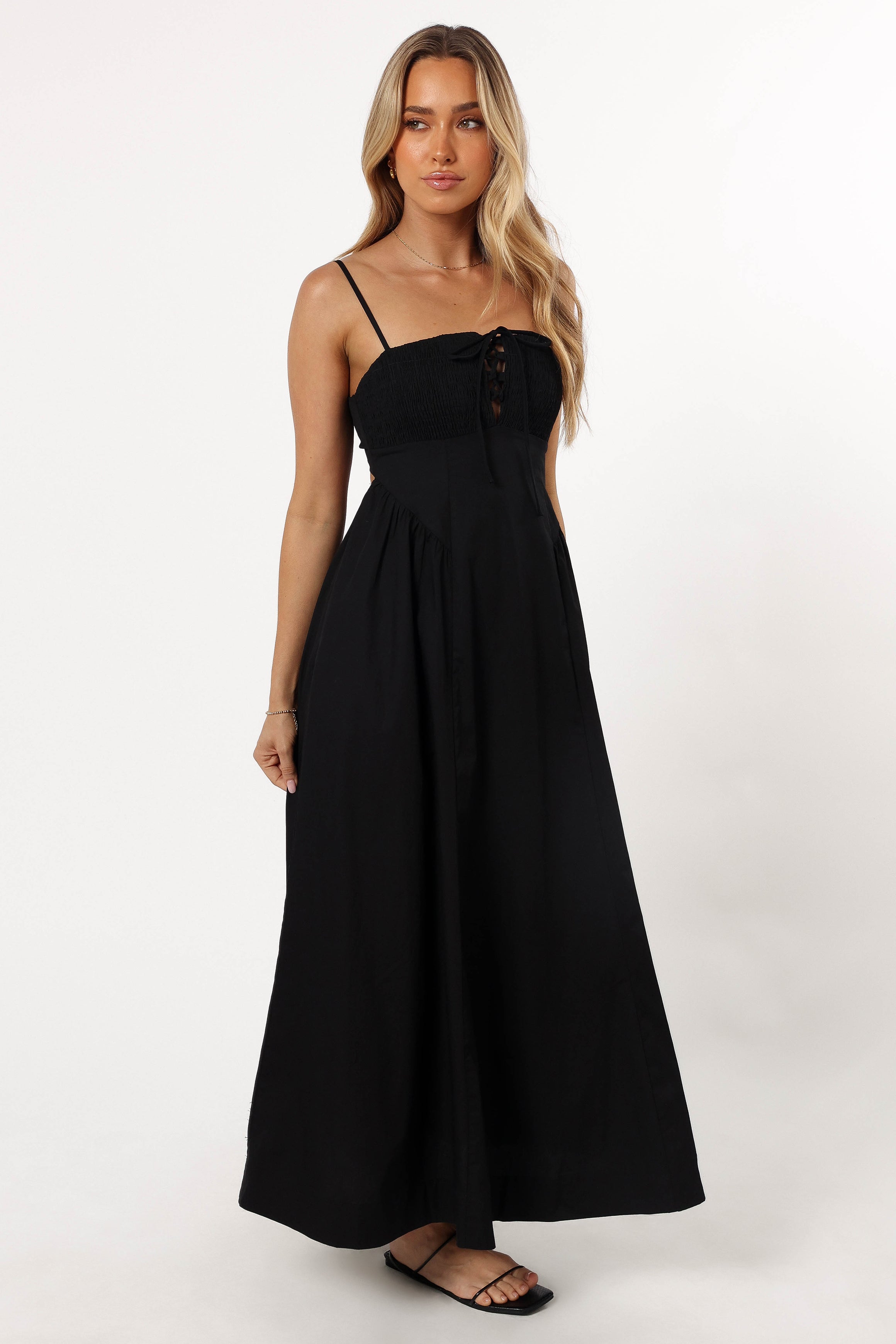 DRESSES @Alena Midi Dress - Black