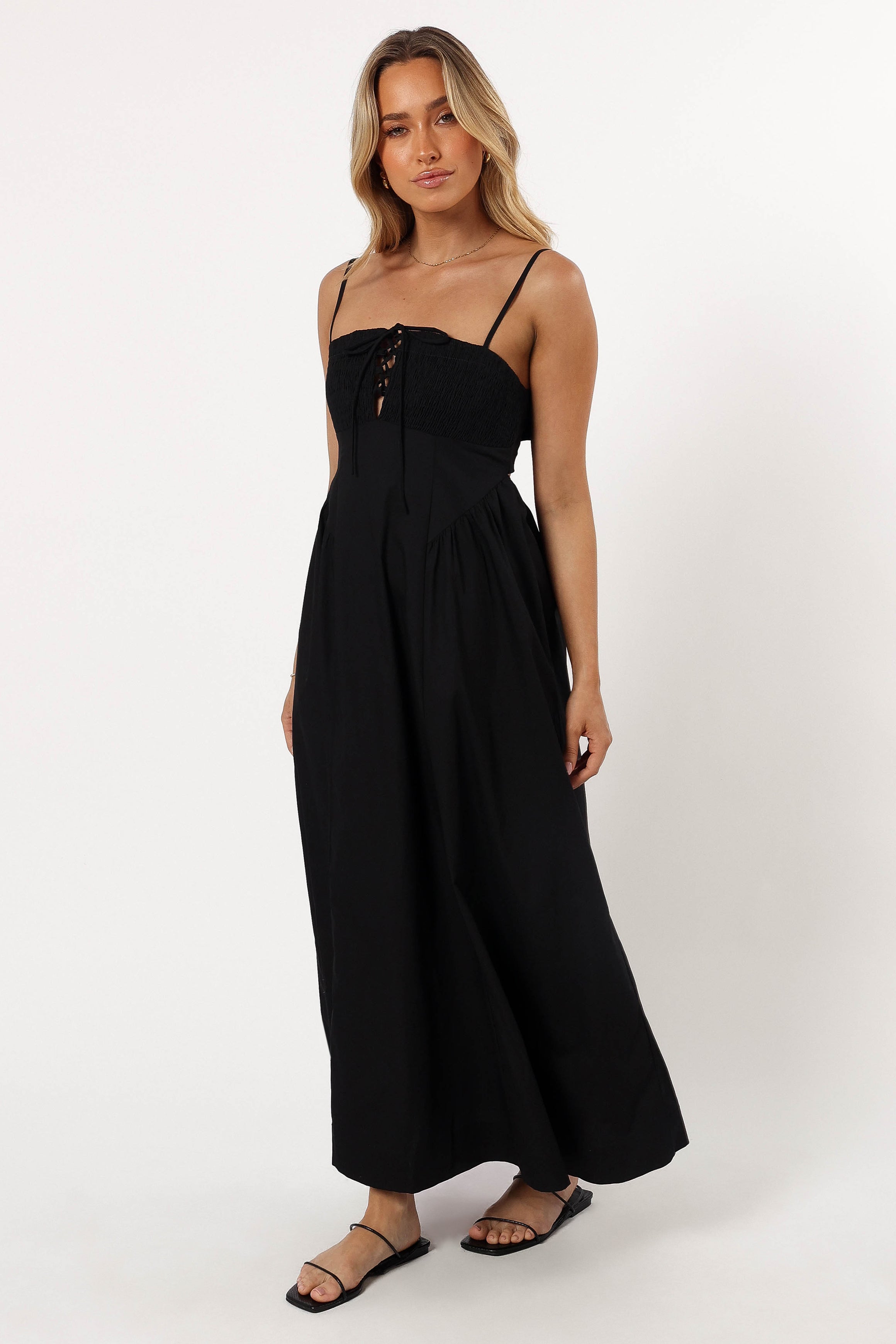 DRESSES @Alena Midi Dress - Black
