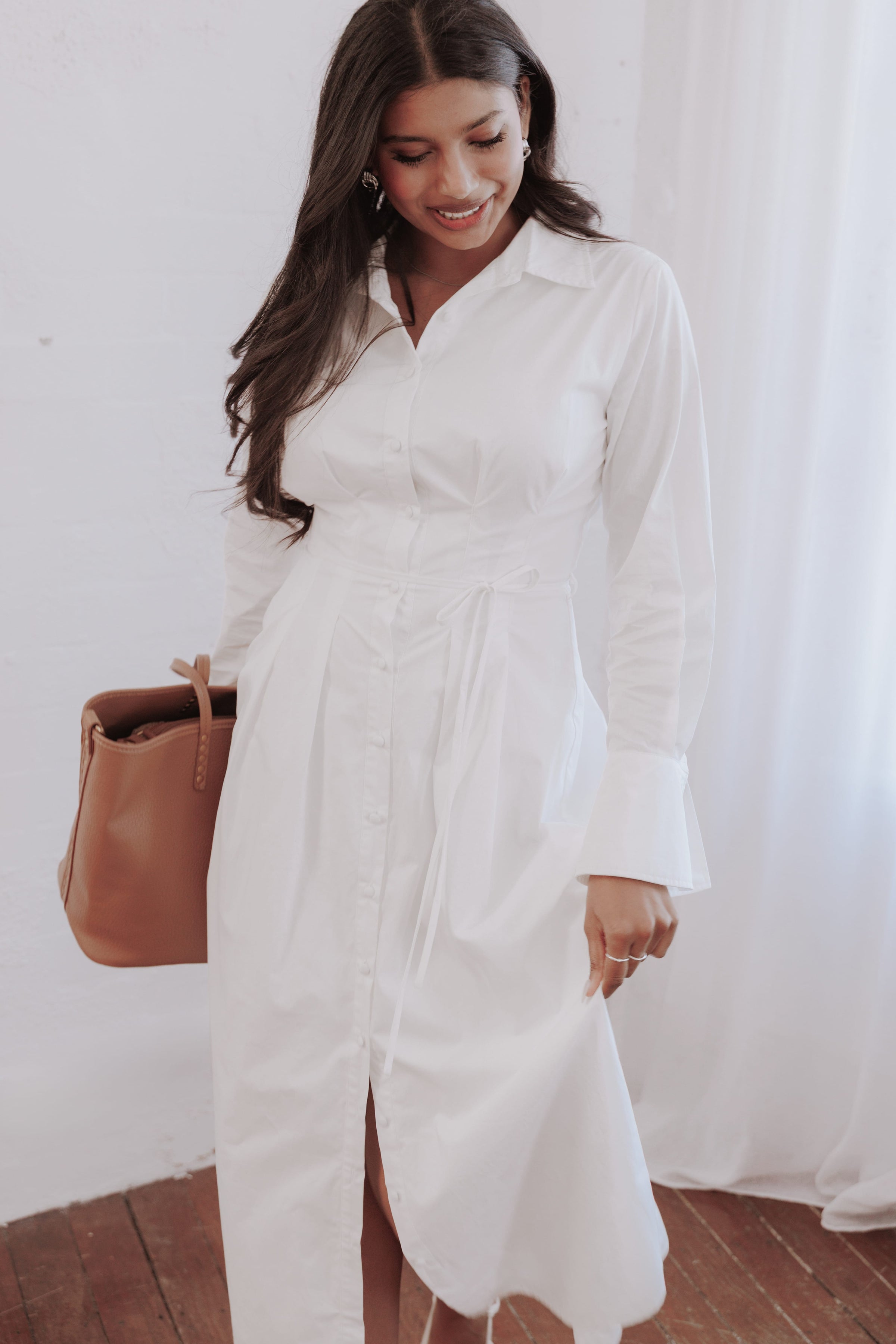 DRESSES Alexander Shirt Dress - Ivory