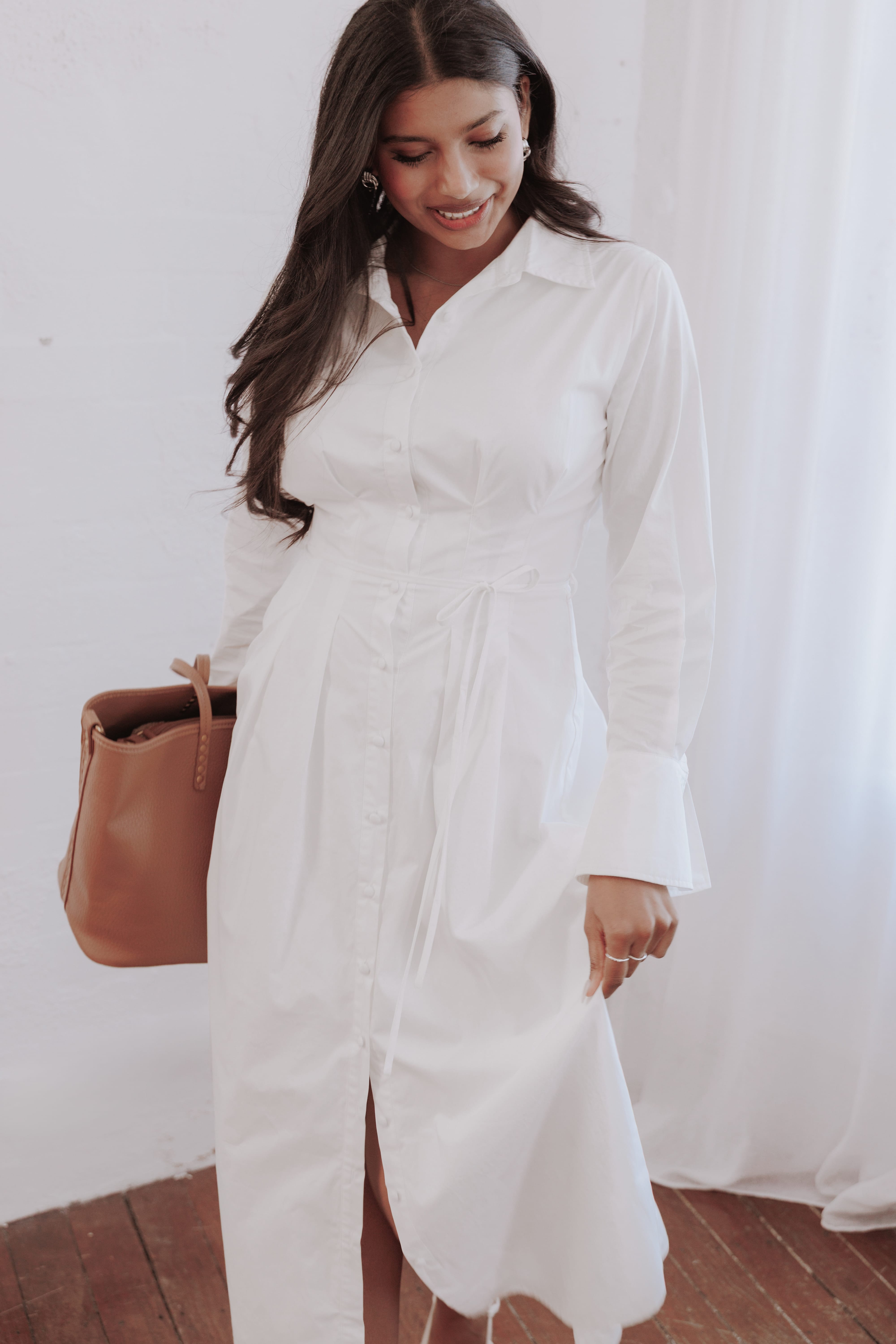 DRESSES Alexander Shirt Dress - Ivory
